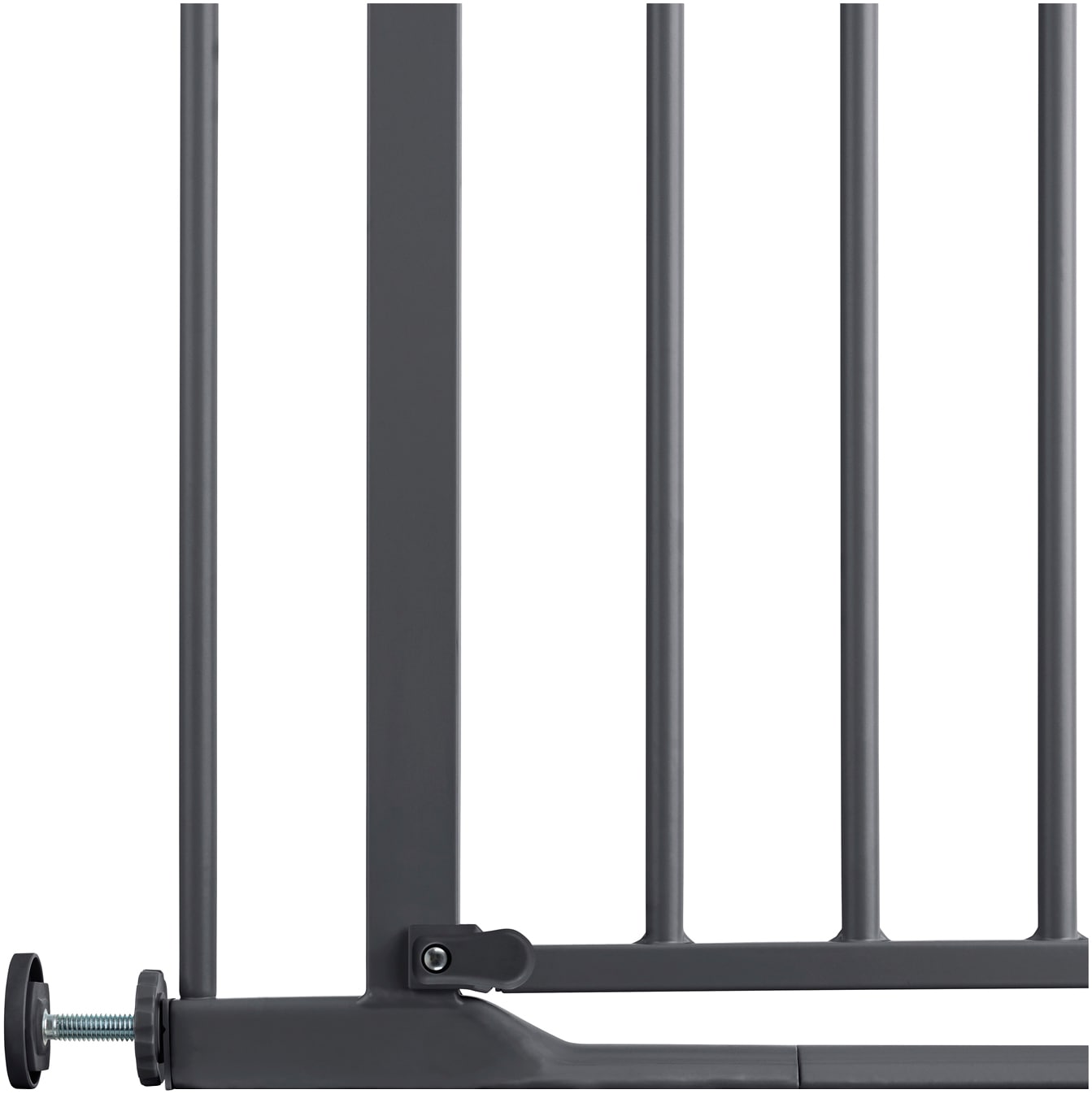 Hauck Türschutzgitter »Clear Step 2, Dark Grey« auch als Treppenschutzgitter verwendbar; 75-80 cm, flacher Durchgang