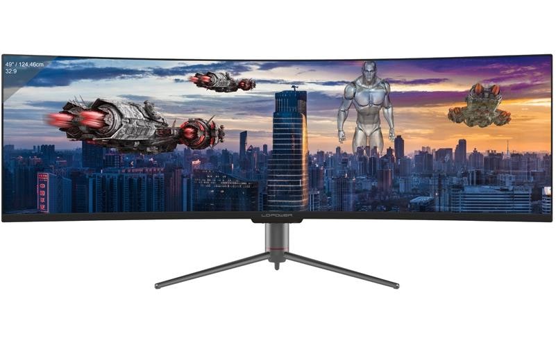 LC-Power Curved-LED-Monitor »LC-M49-DQHD-120-C«, 123,97 cm/49 Zoll, 5120 x 1440 px, 6 ms Reaktionszeit, 120 Hz
