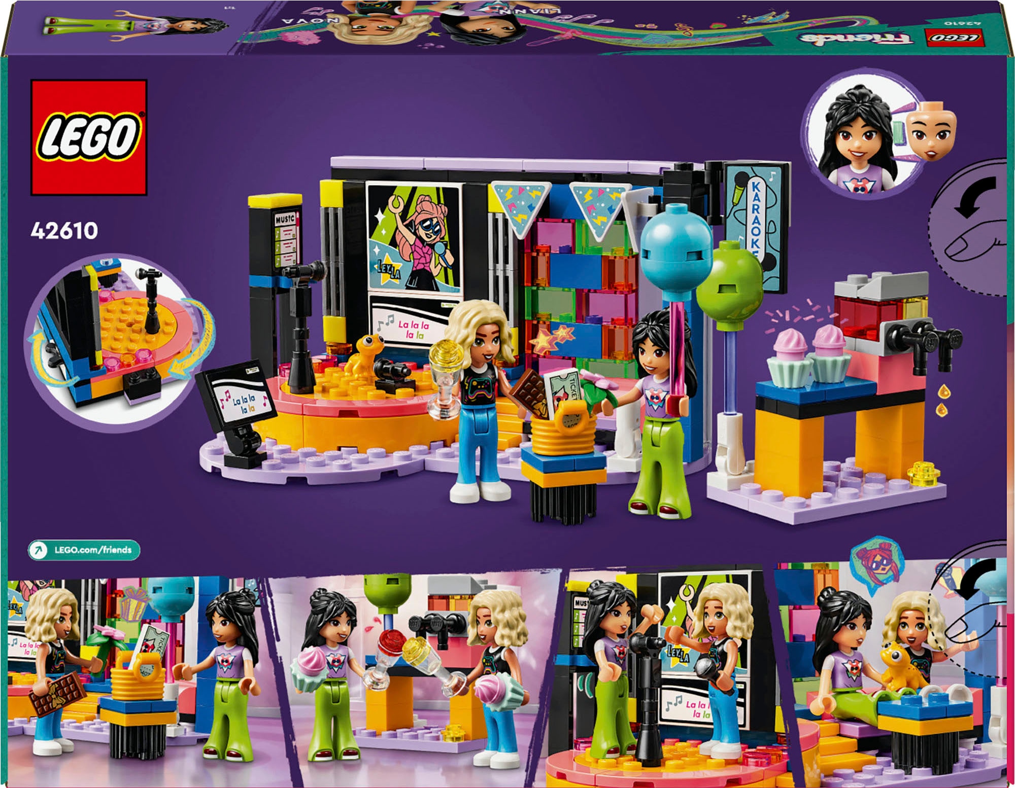 LEGO® Konstruktionsspielsteine »Karaoke-Party (42610), LEGO Friends« Made in Europe