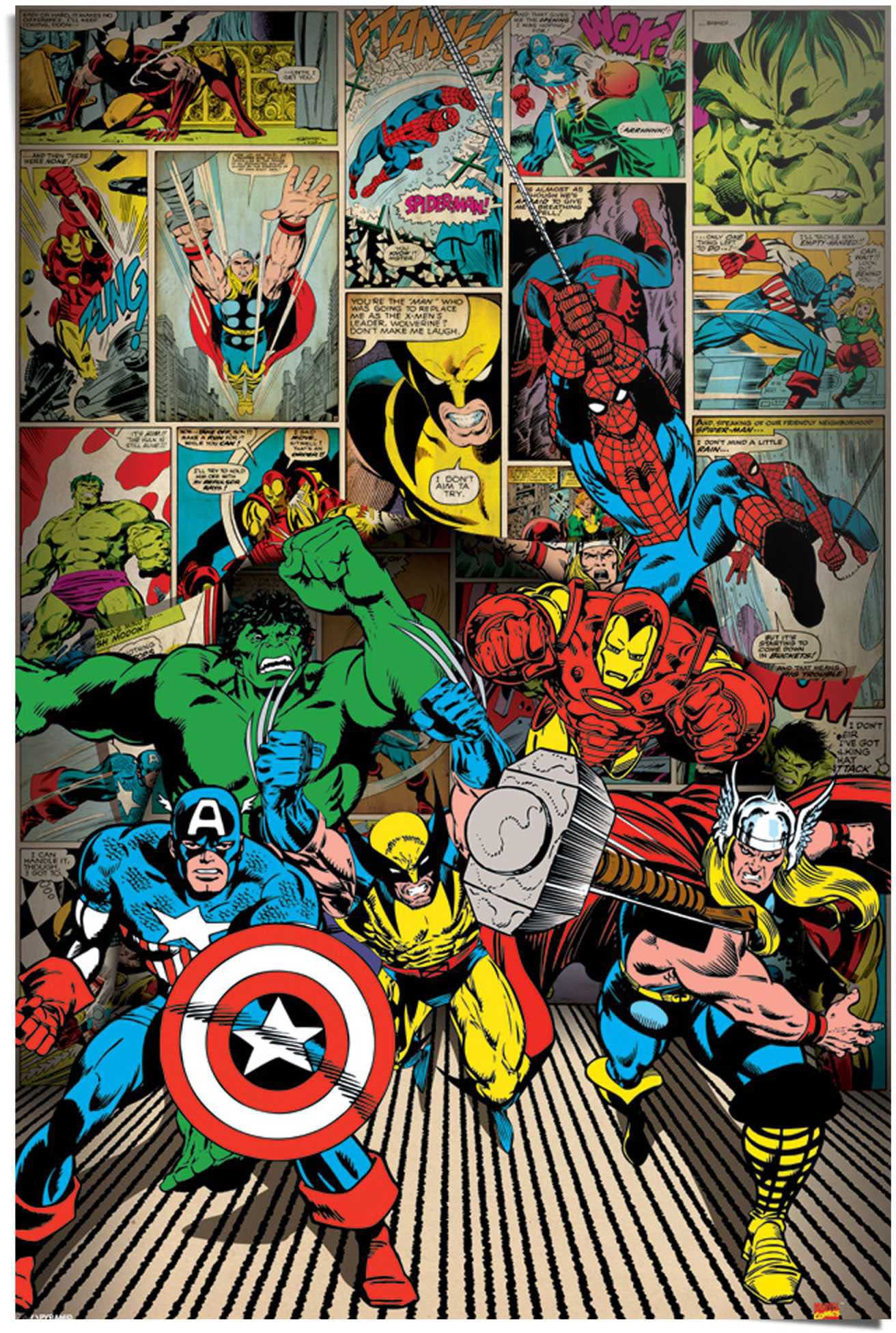 Image of Reinders Poster "Marvel Helden" 1 Stk. tlg.