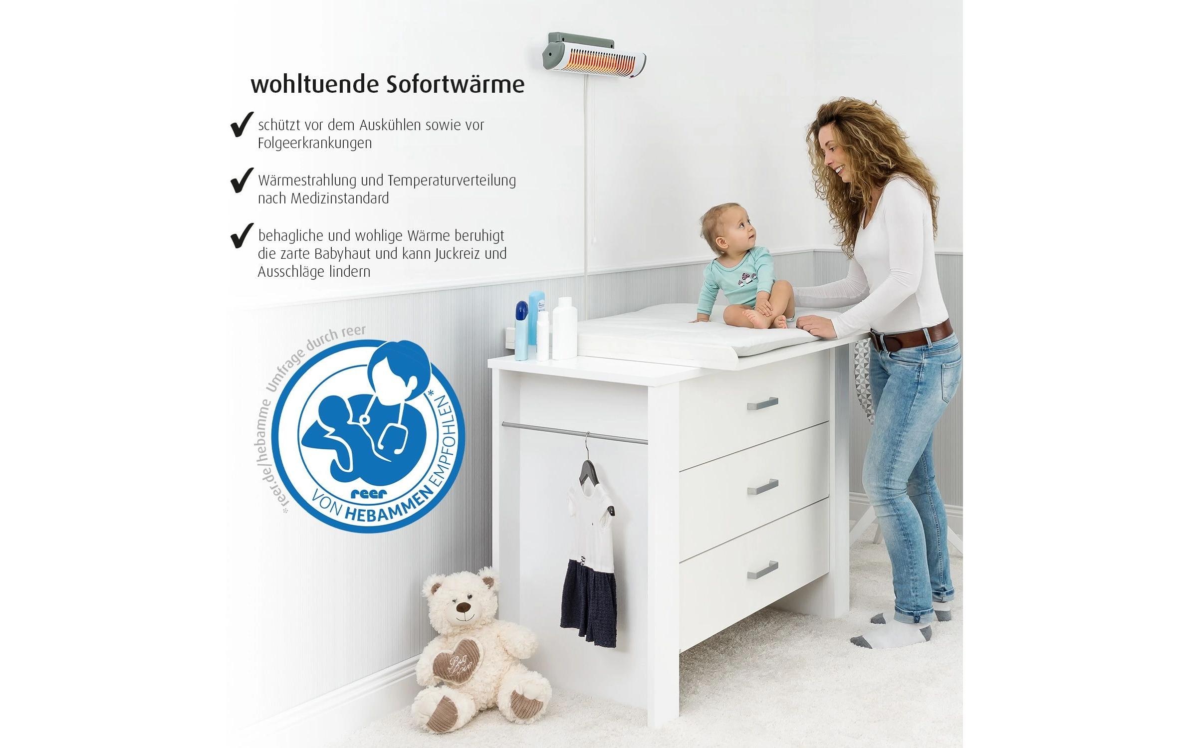 Reer Infrarotlampe »Wickeltisch-Wärmestrahler EasyHeat 500 W, zum Aufhängen«