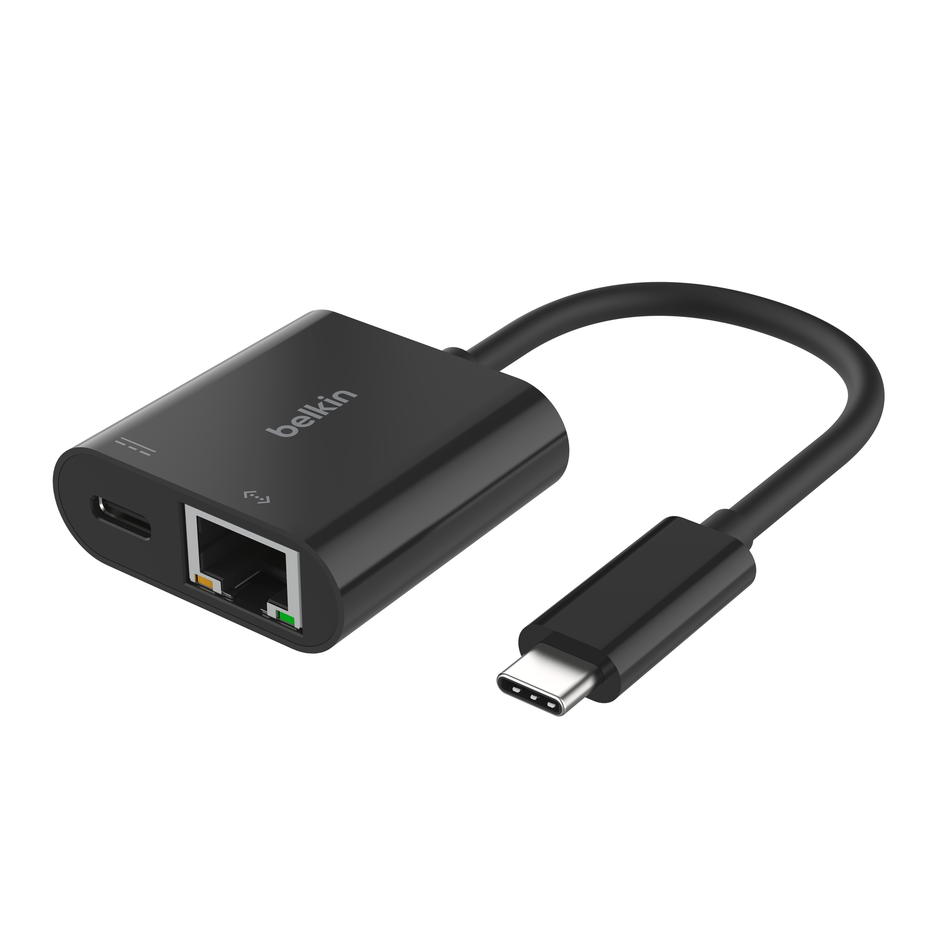 Belkin Netzwerk-Adapter »Connect USB-C zu Ethernet Adapter + 100 W Power Delivery« 10/100/1000 Mbit/s, PD 3.0