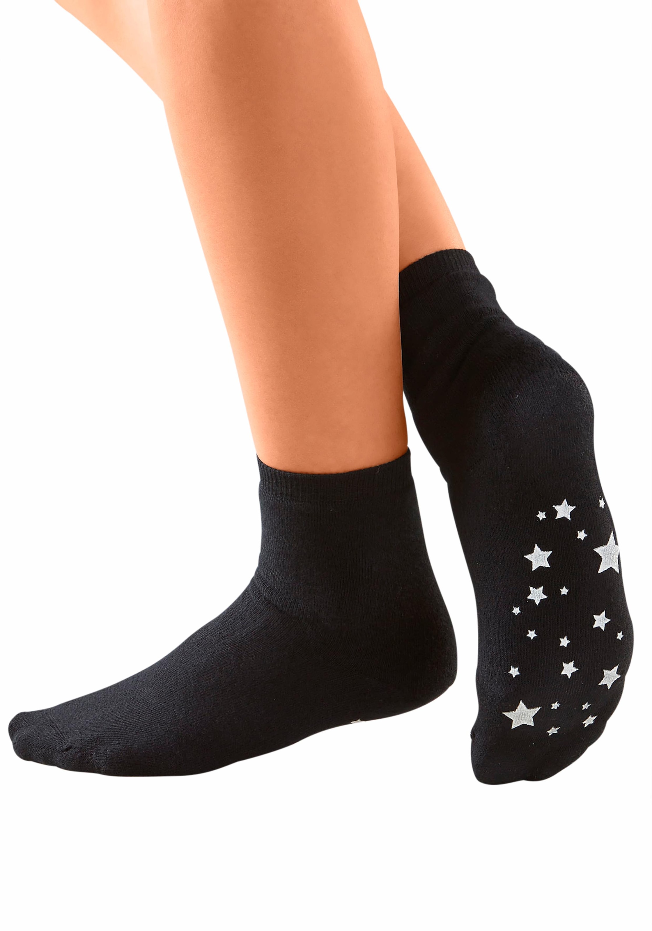 ♕ Lavana ABS-Socken, (Set, Sterndesign auf versandkostenfrei Paar), im Antirutschsohle mit 3