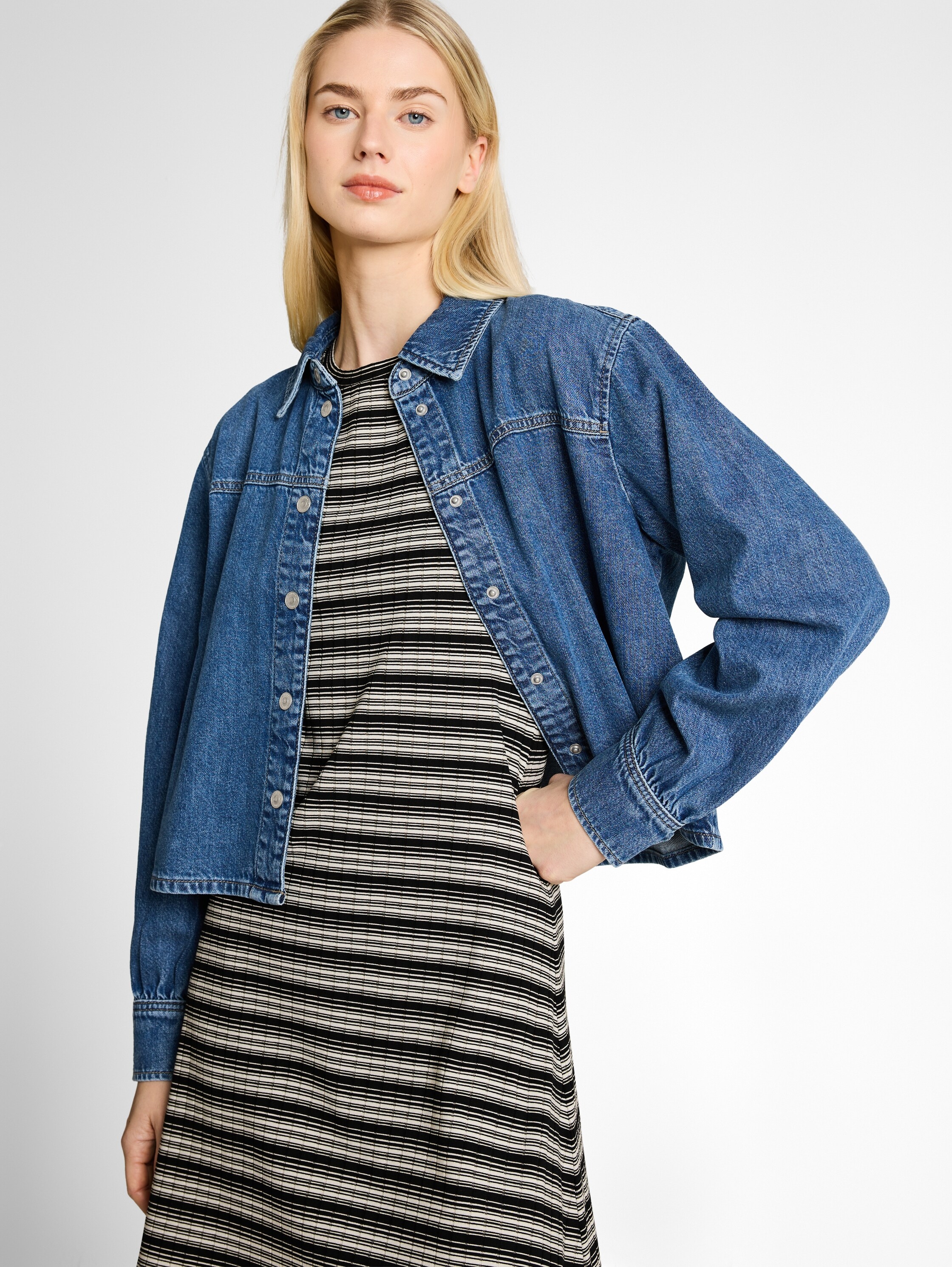 TOM TAILOR Denim Robe d'été Sans poches robe d'été à rayures