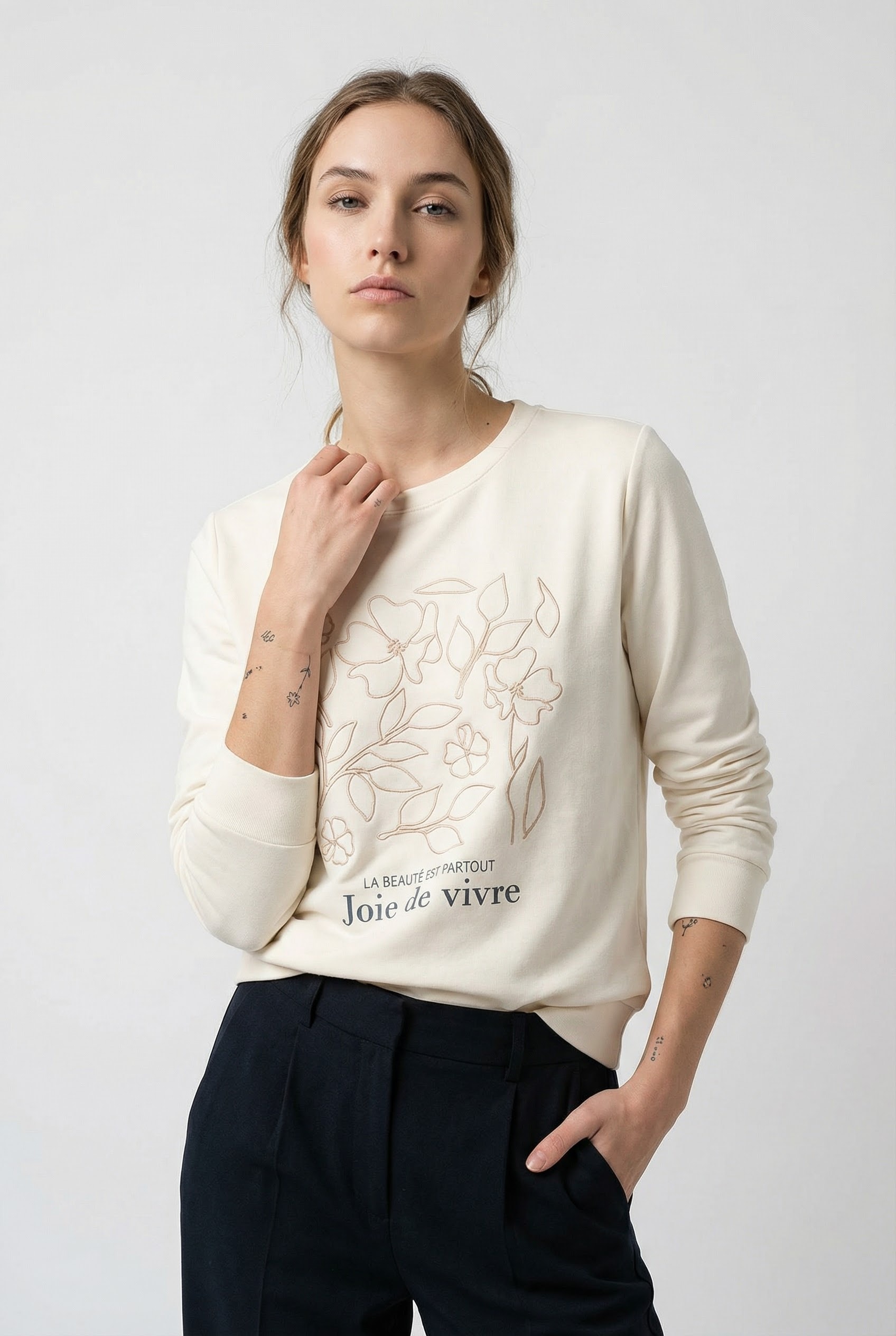 Image of soyaconcept Sweatshirt "SC-BANU 287", aus Viskosemischung mit Modal, Polyester und Elasthan, Regular Fit
