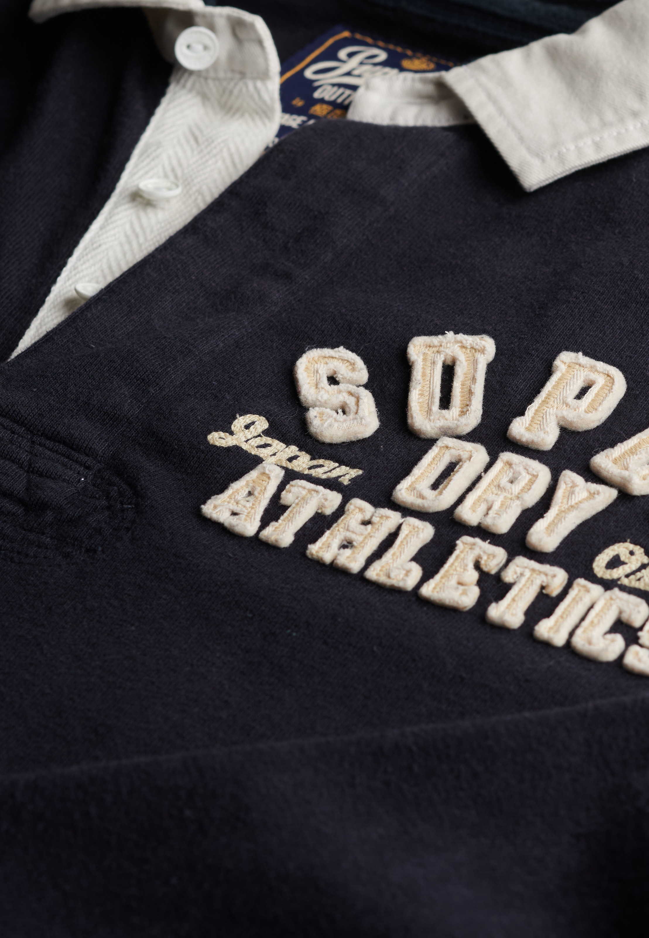 Superdry T-shirt à manches longues »VINTAGE ATHLETIC RUGBY« Baumwolle, relaxed fit