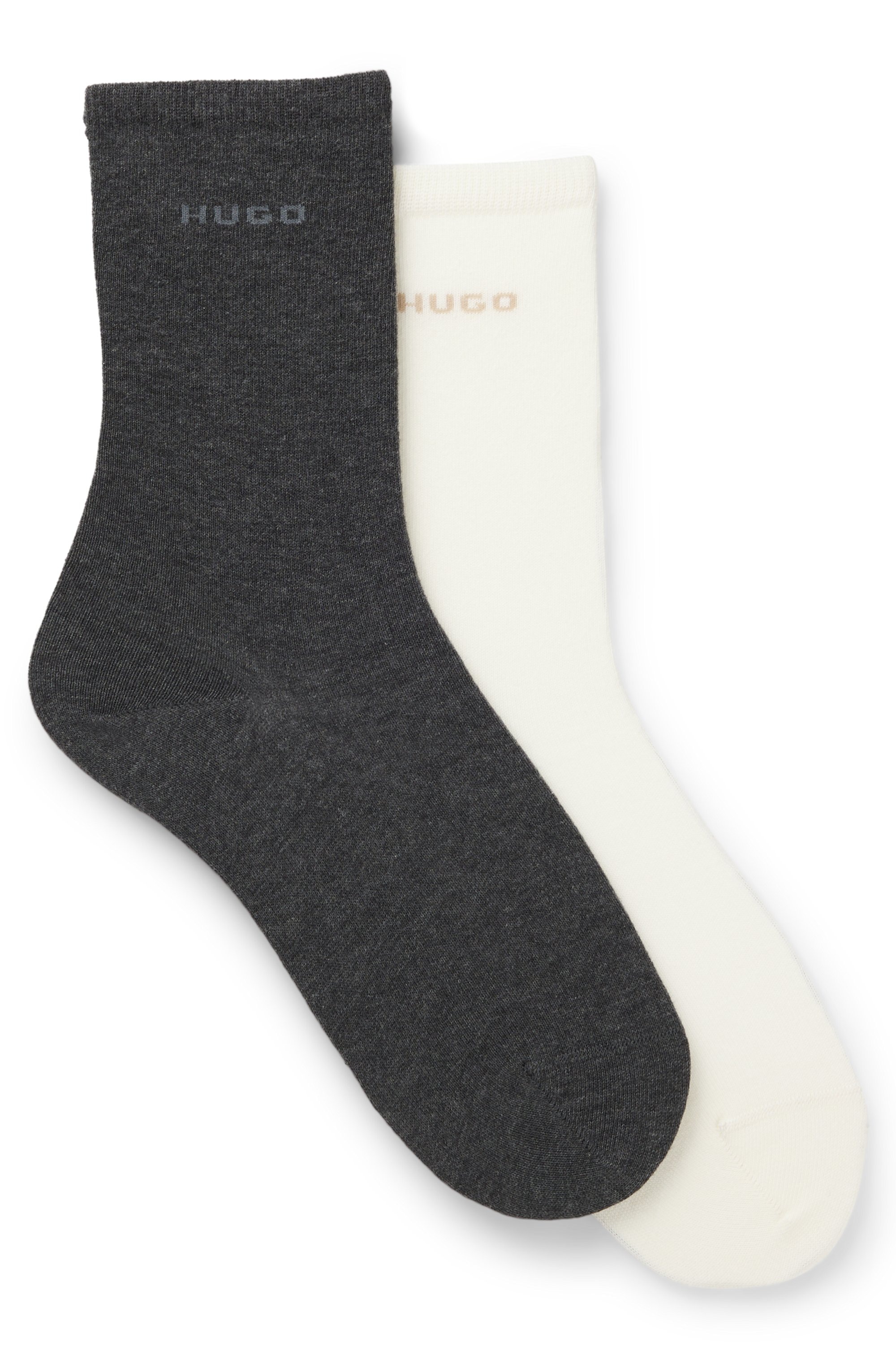 HUGO Underwear Socken »RS UNI LOGO« 2 Paar tlg. mittelhoh, aus Baumwoll-Mix mit Logos