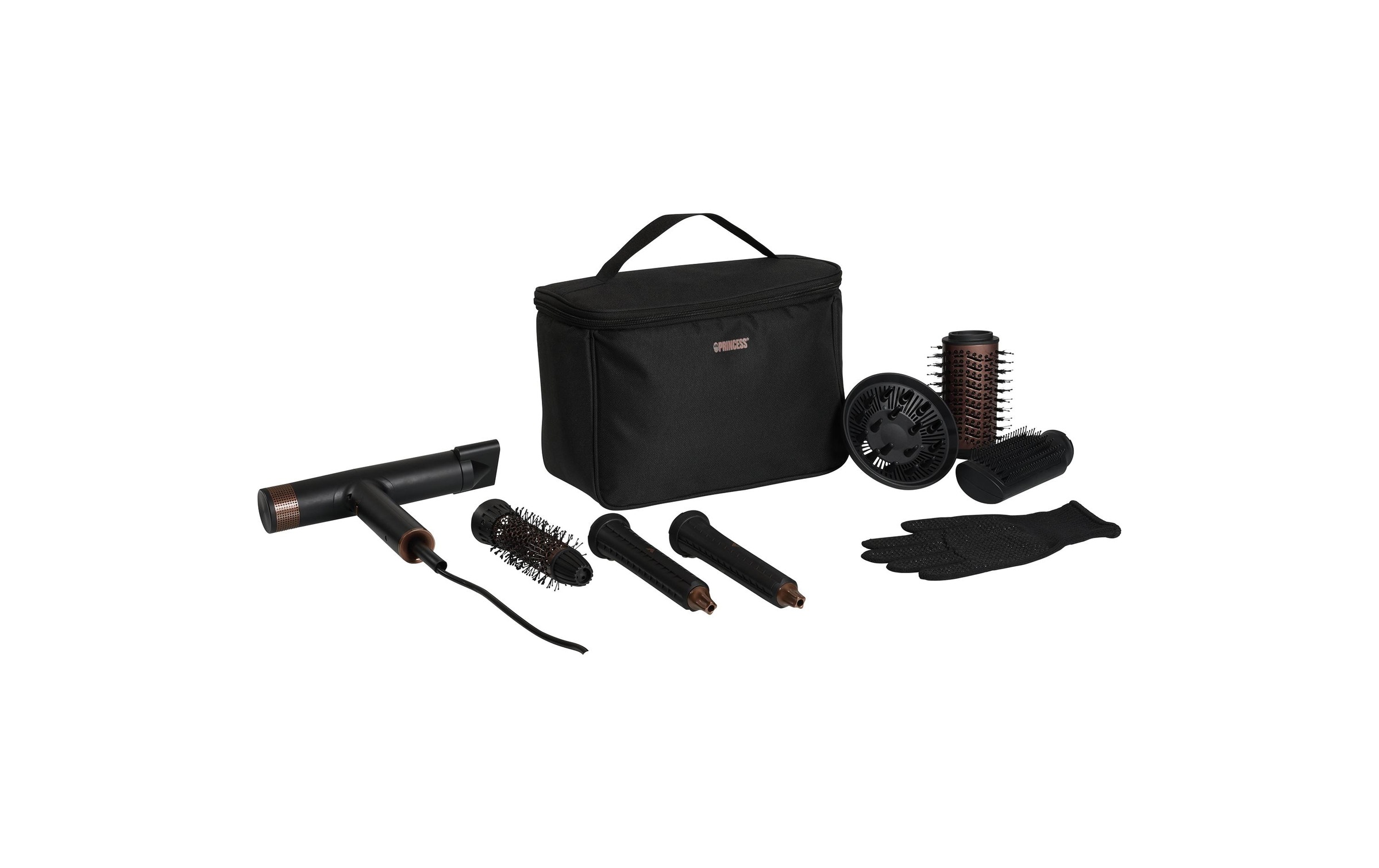 PRINCESS Sèche-cheveux »Profi-Airstyler 7-in-1« 2.000 W Styler 7-en-1 puissant avec fonction ionique et 7 accessoires