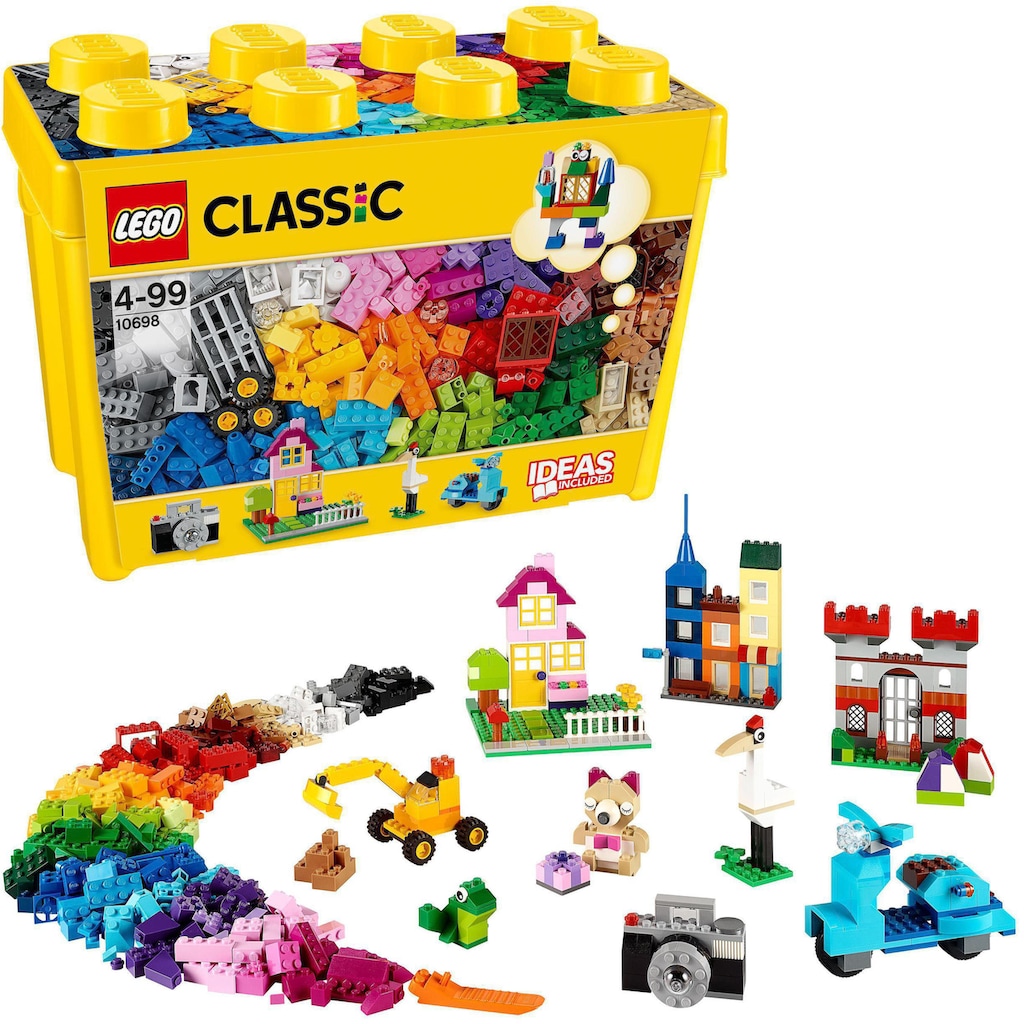LEGO® Konstruktionsspielsteine »Grosse Steine-Box (10698), LEGO® Classic«, (790 St.)