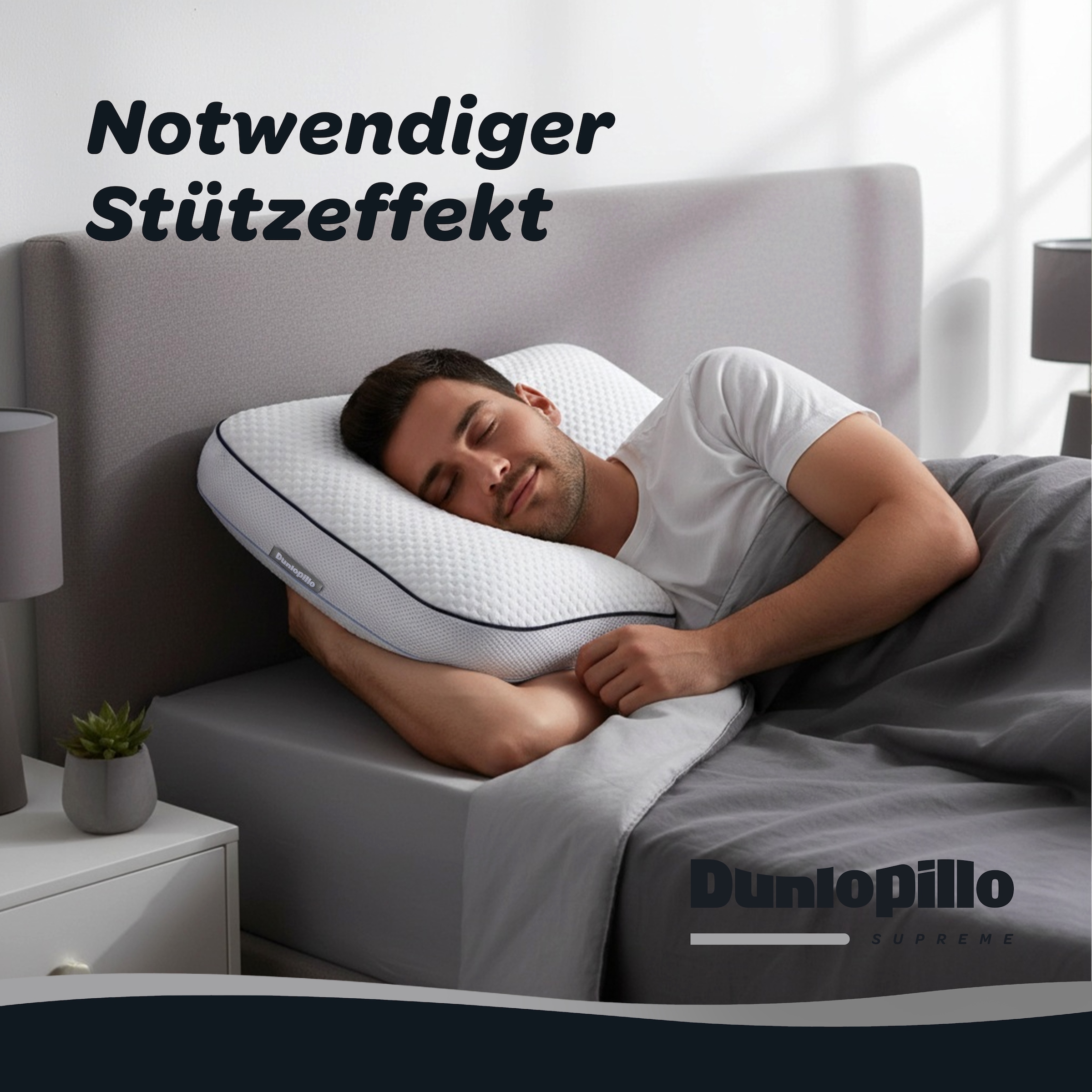 Dunlopillo Coussin pour la nuque »Clima Flex, NEUHEIT Viskoschaum mit kühlender & wärmender Seite« dimensions 60 x 50 x 15 cm, personnalisable : avec trois inserts