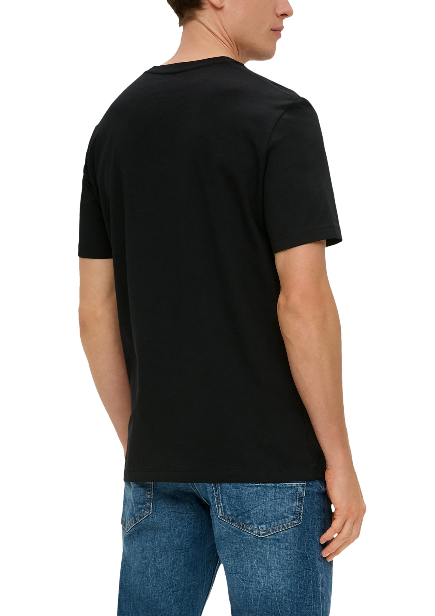 s.Oliver T-Shirt, unifarben - im Doppelpack