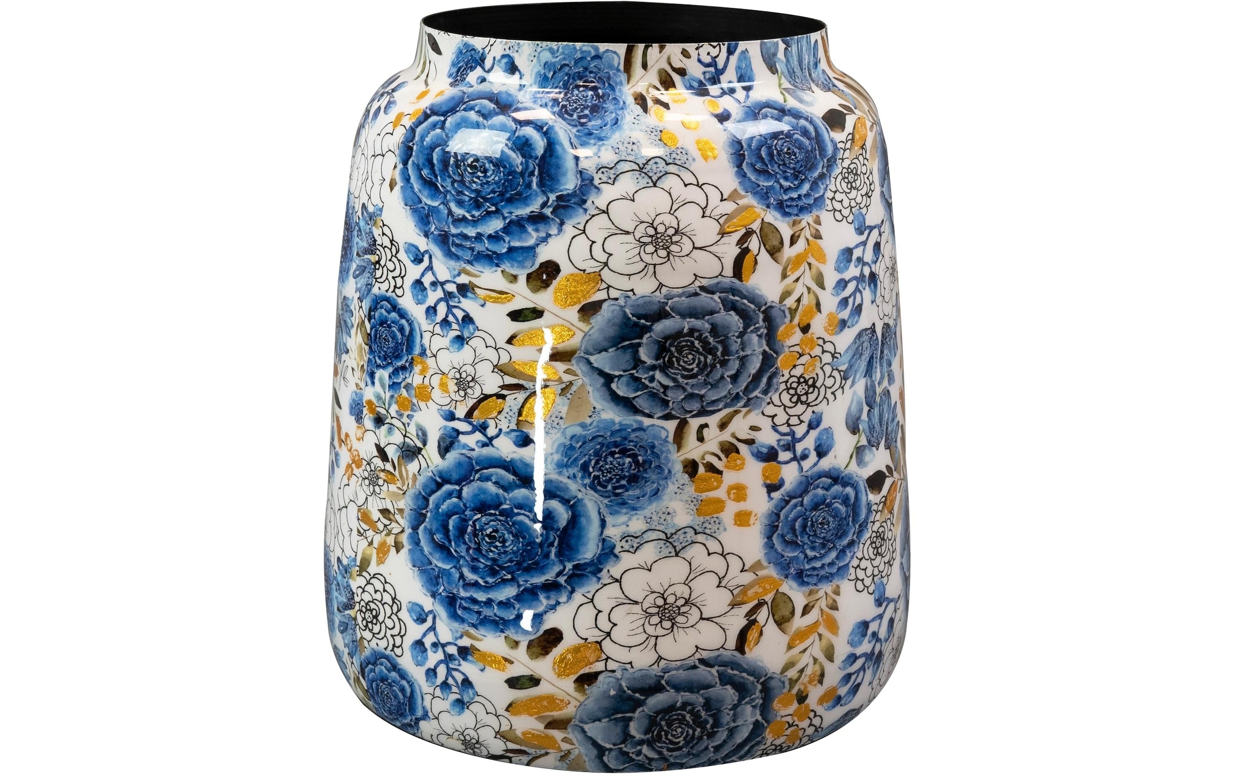 Dekovase »CHALET Dutch 24 cm, Blau/Gold/Weiss«