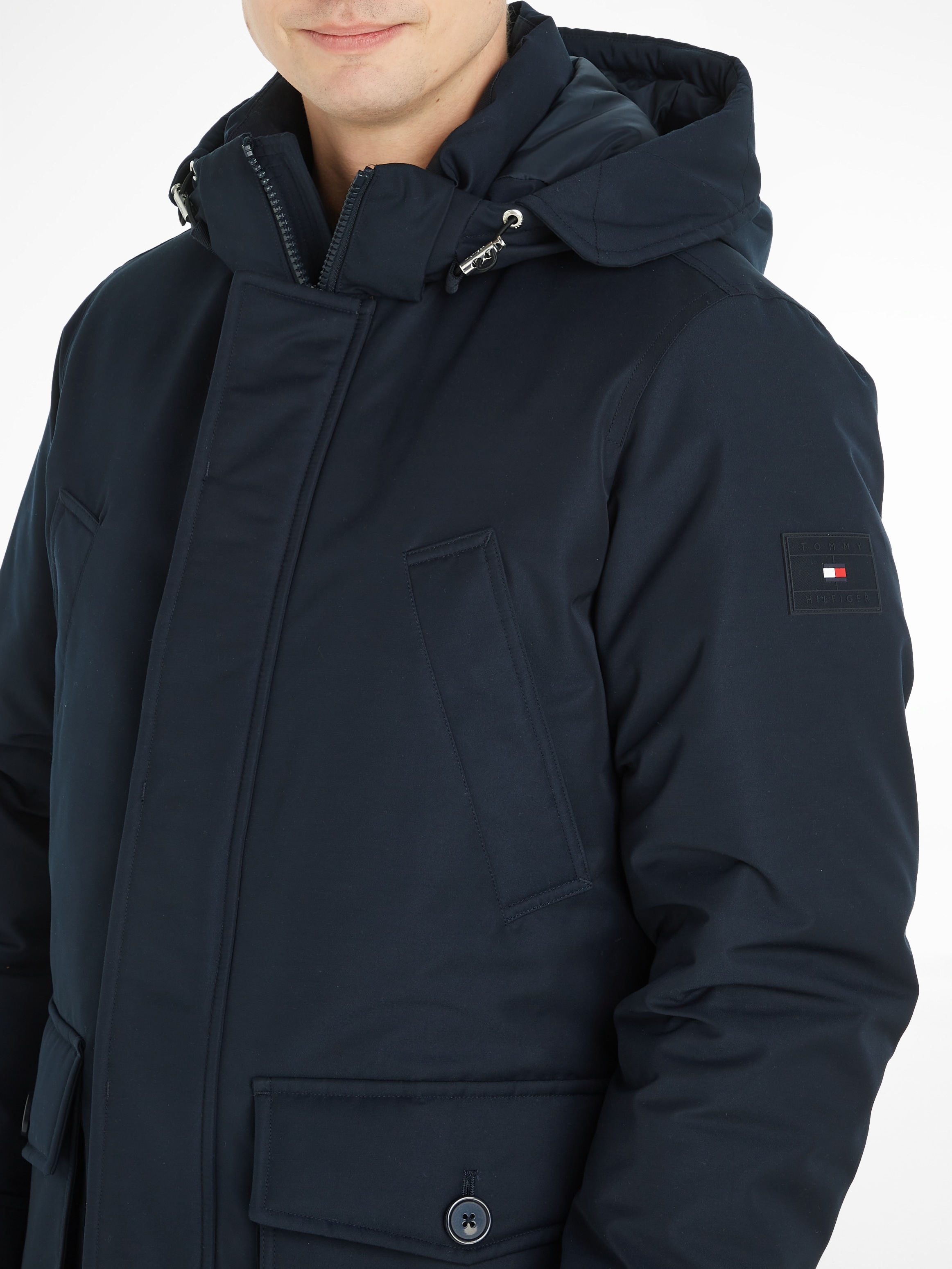 Tommy Hilfiger Parka »ROCKIE NON FUR DOWN PARKA«, mit Kapuze