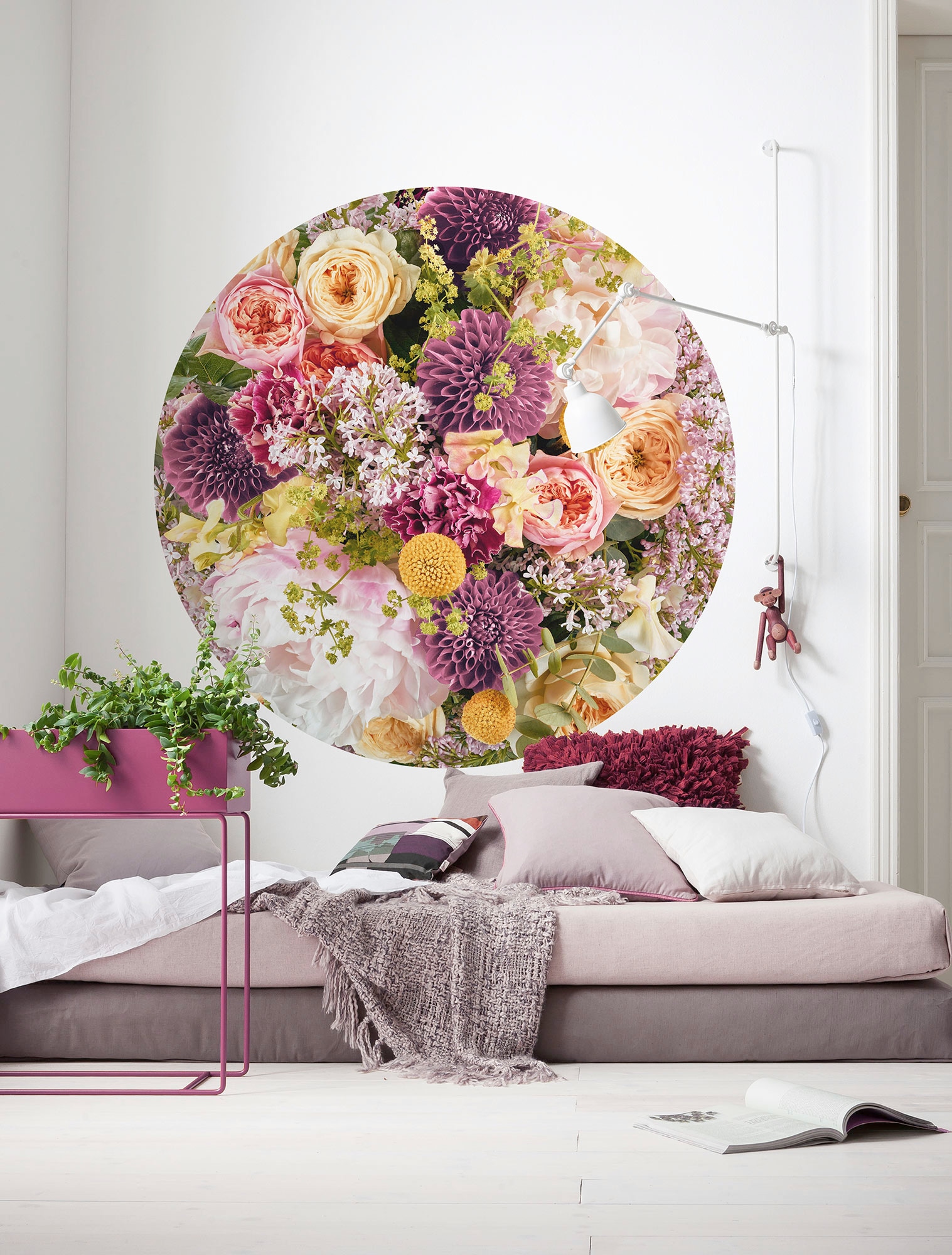 Komar Fototapete »Vlies selbstklebend - Frescas - Grösse 125 x 125 cm«, bedruckt, Wohnzimmer, Schlafzimmer