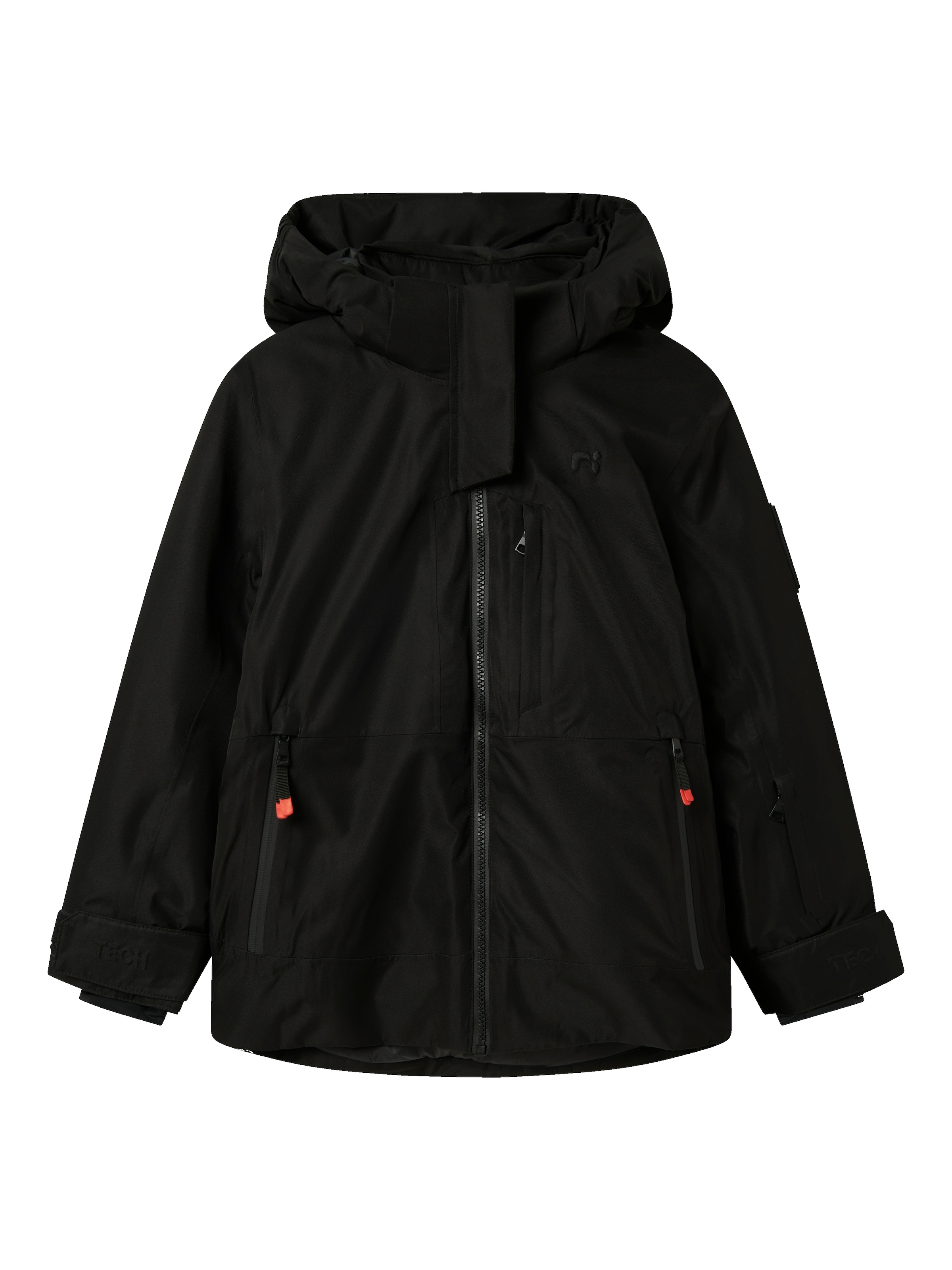 Name It Skijacke »NKNSLOPE10 JACKET SKI EDITION FO NOOS« mit Kapuze Skipasstasche, Recco-Reflektor, winddicht, wasserdicht
