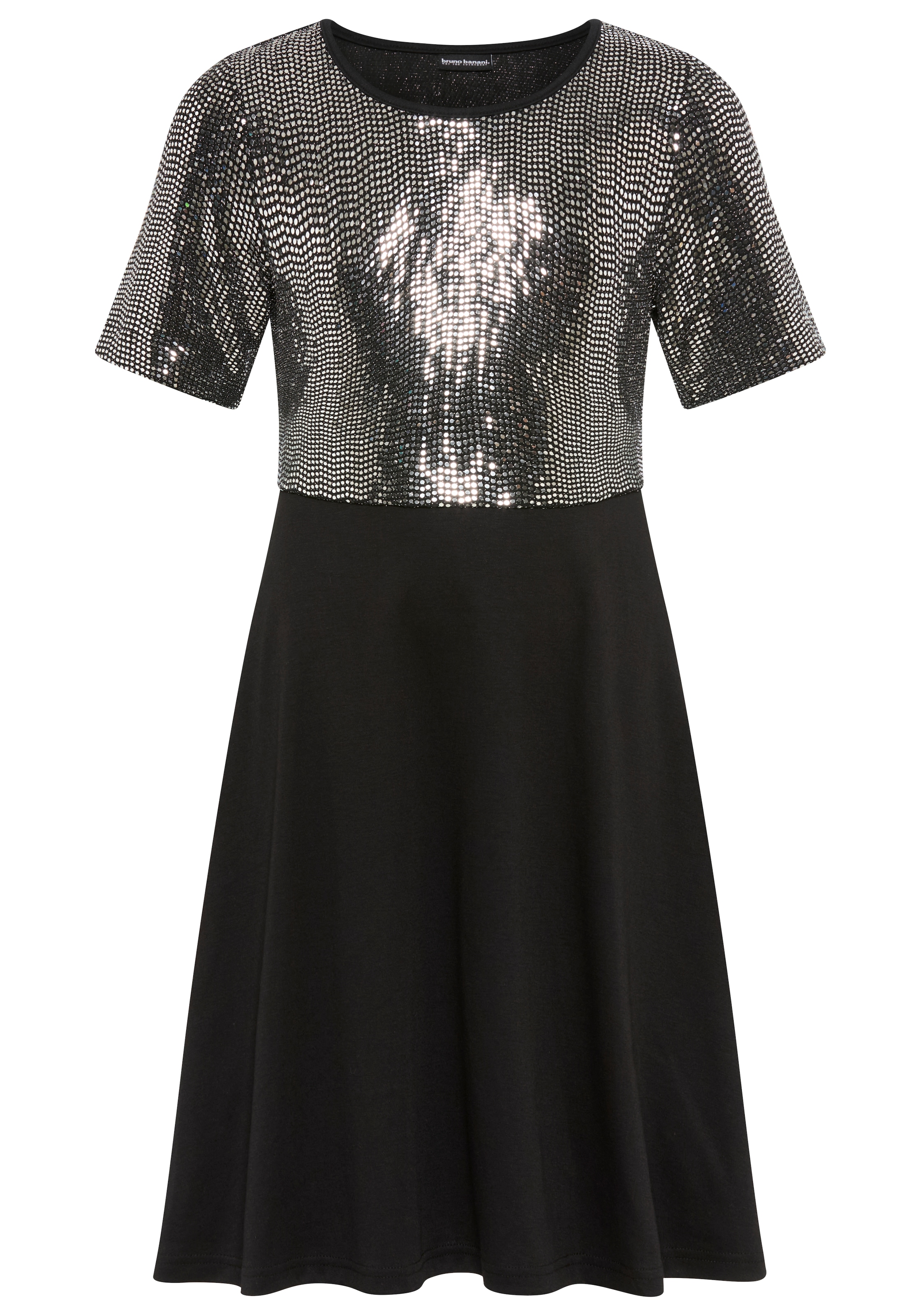 Bruno Banani Robe en jersey »Kleid in Pailletten-Optik« NEUHEIT: BRUNO BANANI für TEENS! Shirtkleid in Pailletten-Optik