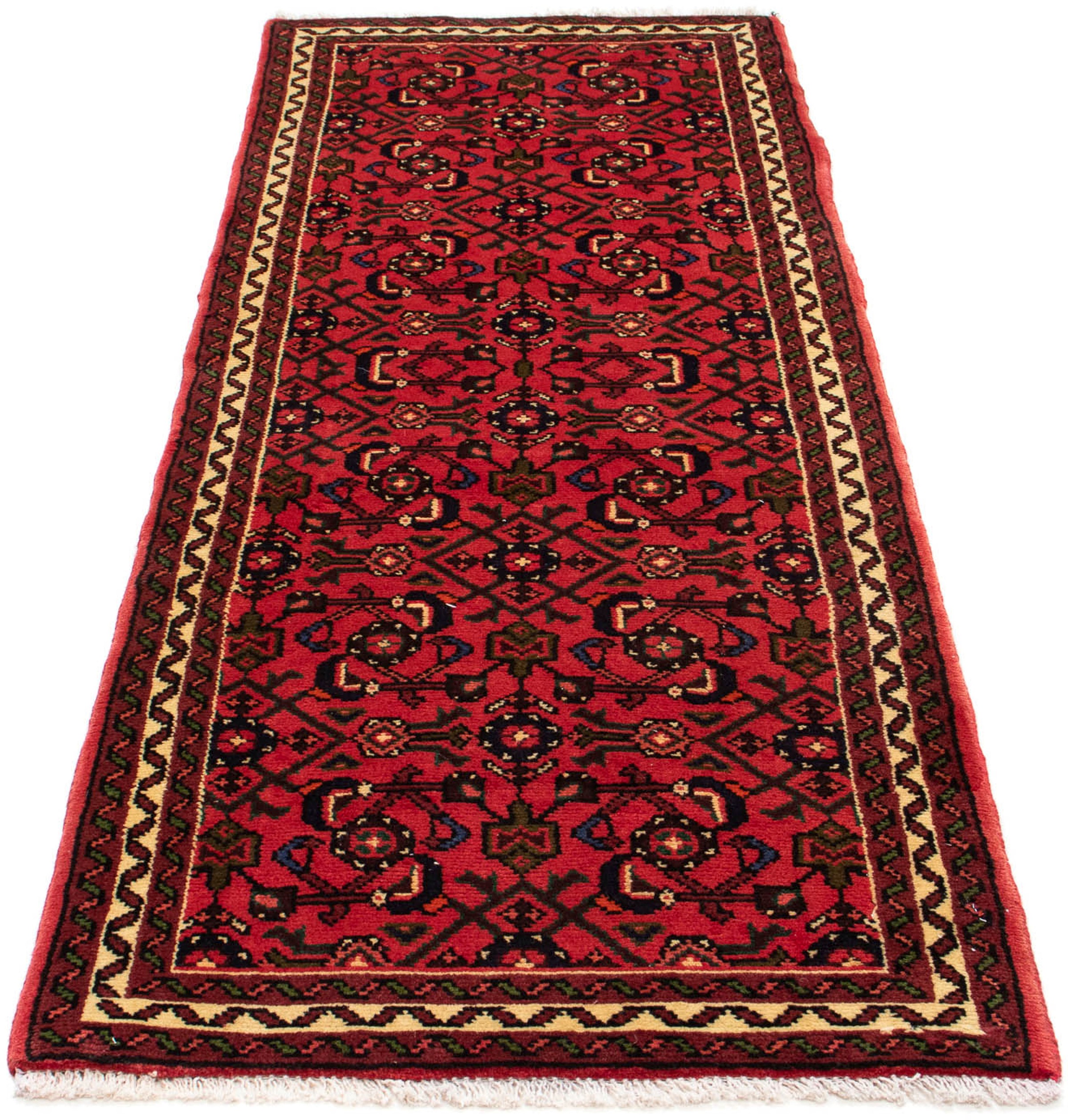 Image of morgenland Orientteppich »Perser - Nomadic - 198 x 70 cm - beige«, rechteckig, 10 mm Höhe, Wohnzimmer, Handgeknüpft, Einzelstück mit Zertifikat bei Ackermann Versand Schweiz