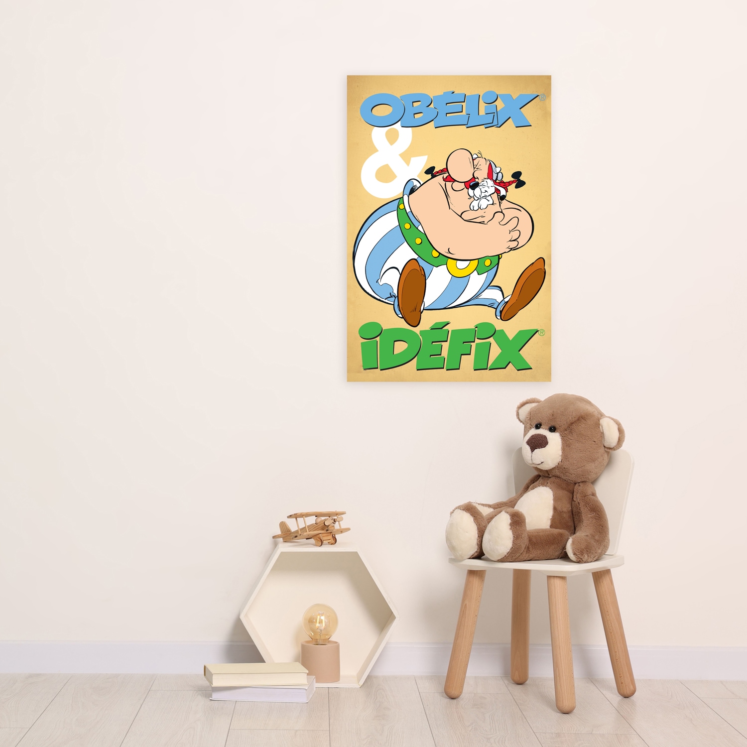 LuckyLinde Leinwandbild »Obelix und Idefix II« Fantasy | Figuren | Film | Filmfiguren 1 Stk. tlg. Canvasbild Wanddeko Bild zum Film "Kampf der Häuptlinge"