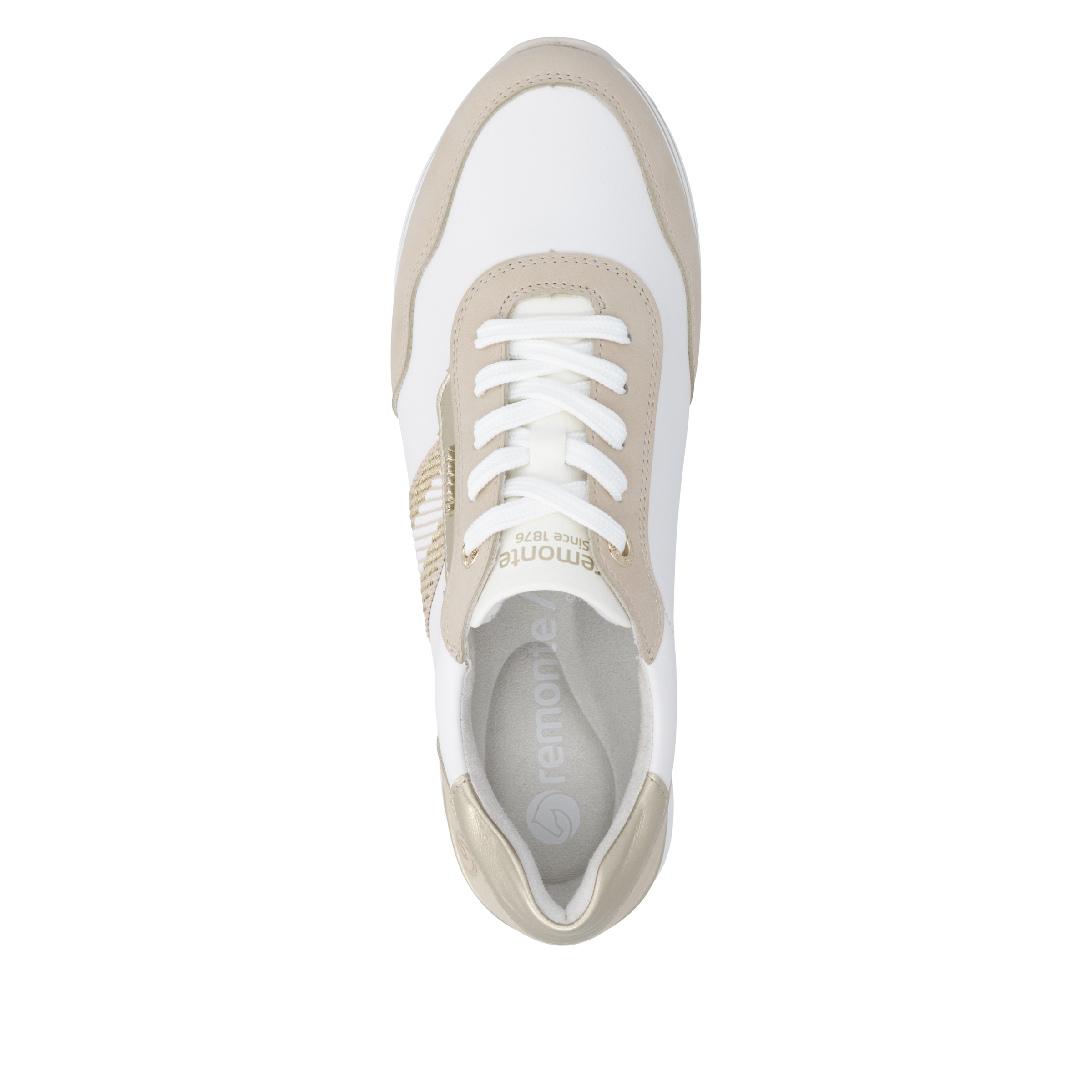 Remonte Baskets à plateforme  Chaussure basse, à lacets avec détails métalliques et semelle intérieure souple