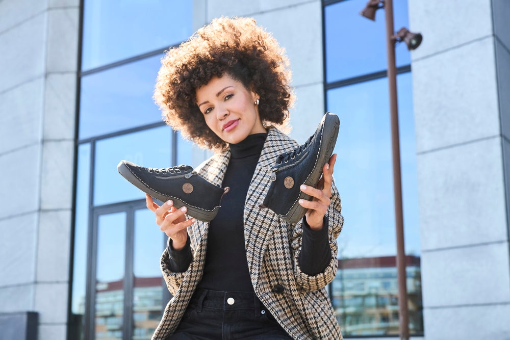 Rieker Bottines à lacets  Sneaker, chaussure à lacets, chaussure outdoor avec fermeture éclair