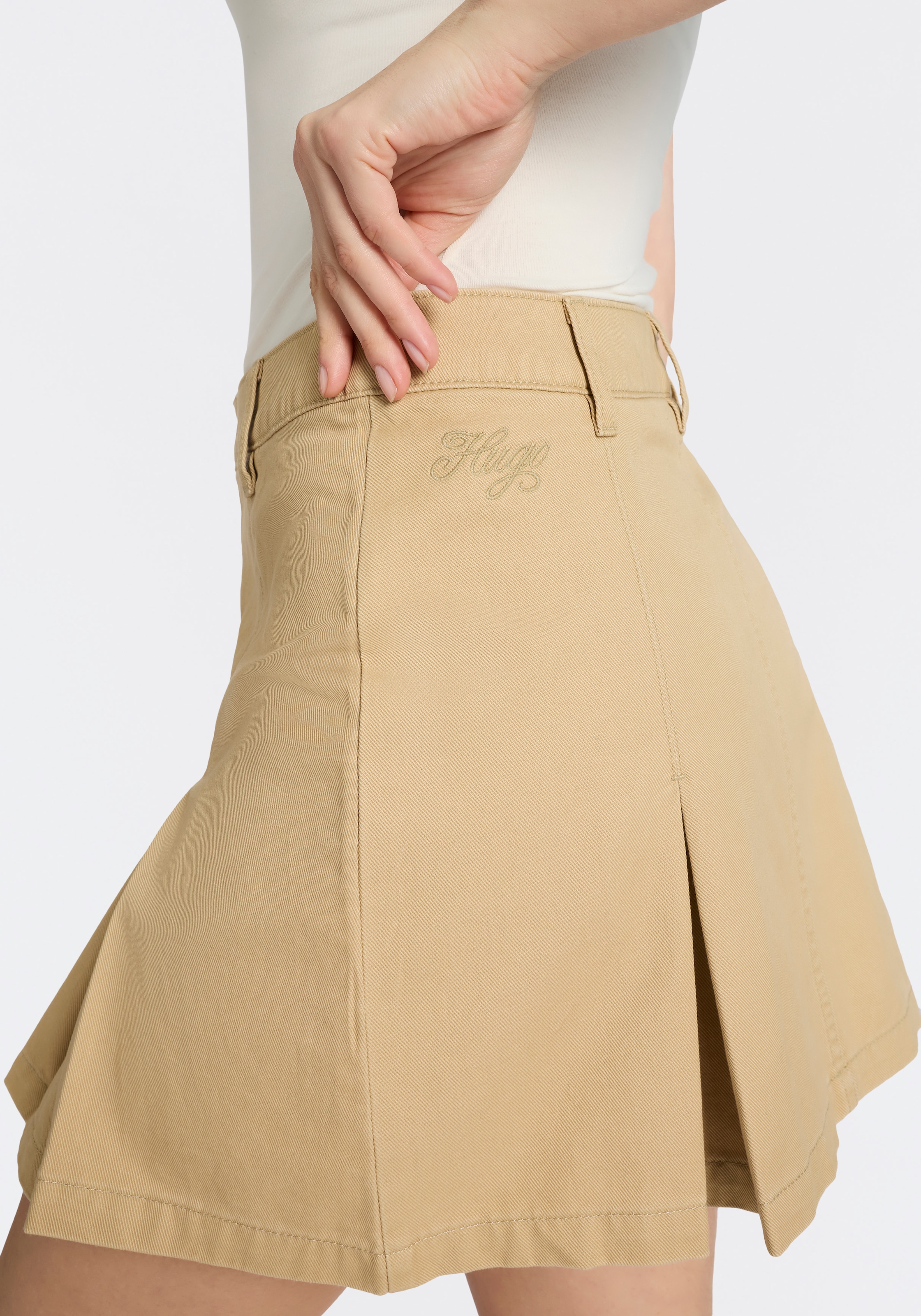 HUGO Blue Minijupe »Rundale« mit Falten, Mid Waist