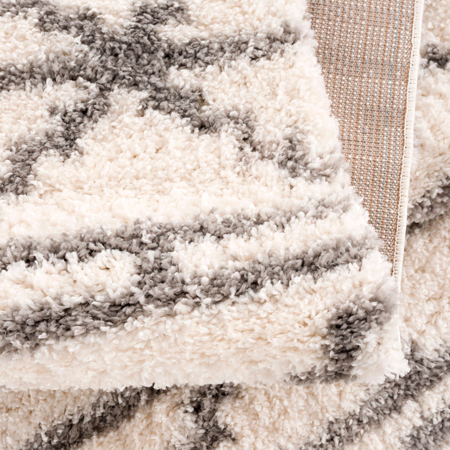 Carpet City Hochflor-Teppich »Pulpy 530«, rechteckig, 30 mm Höhe, besonders weich, mit Fransen, Geo-Muster