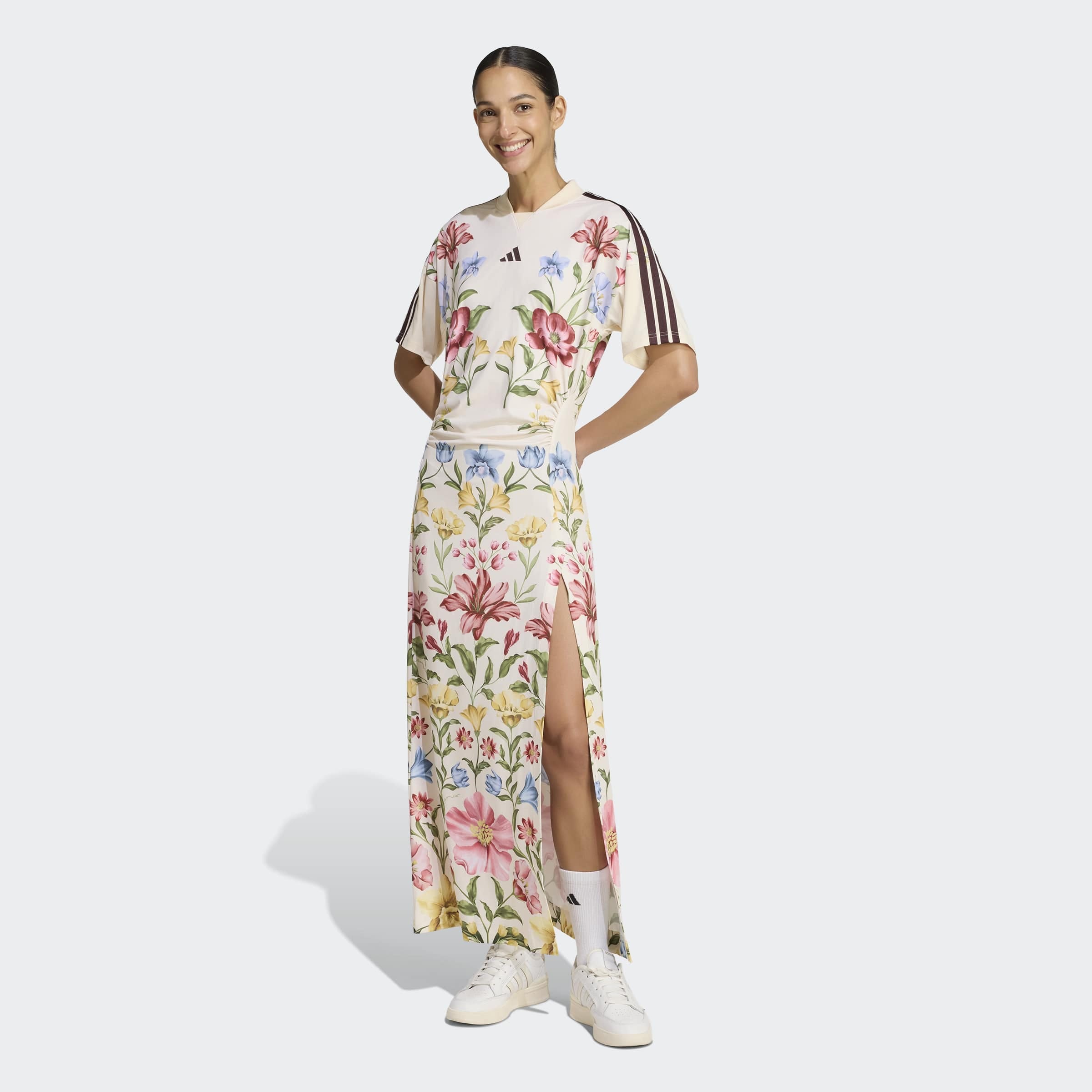 Image of adidas Sportswear Shirtkleid "ADIDAS X FARM RIO PREMIUM DRESS" Shirtkleid, für Sommermode und Sportmode, sportlicher Stil