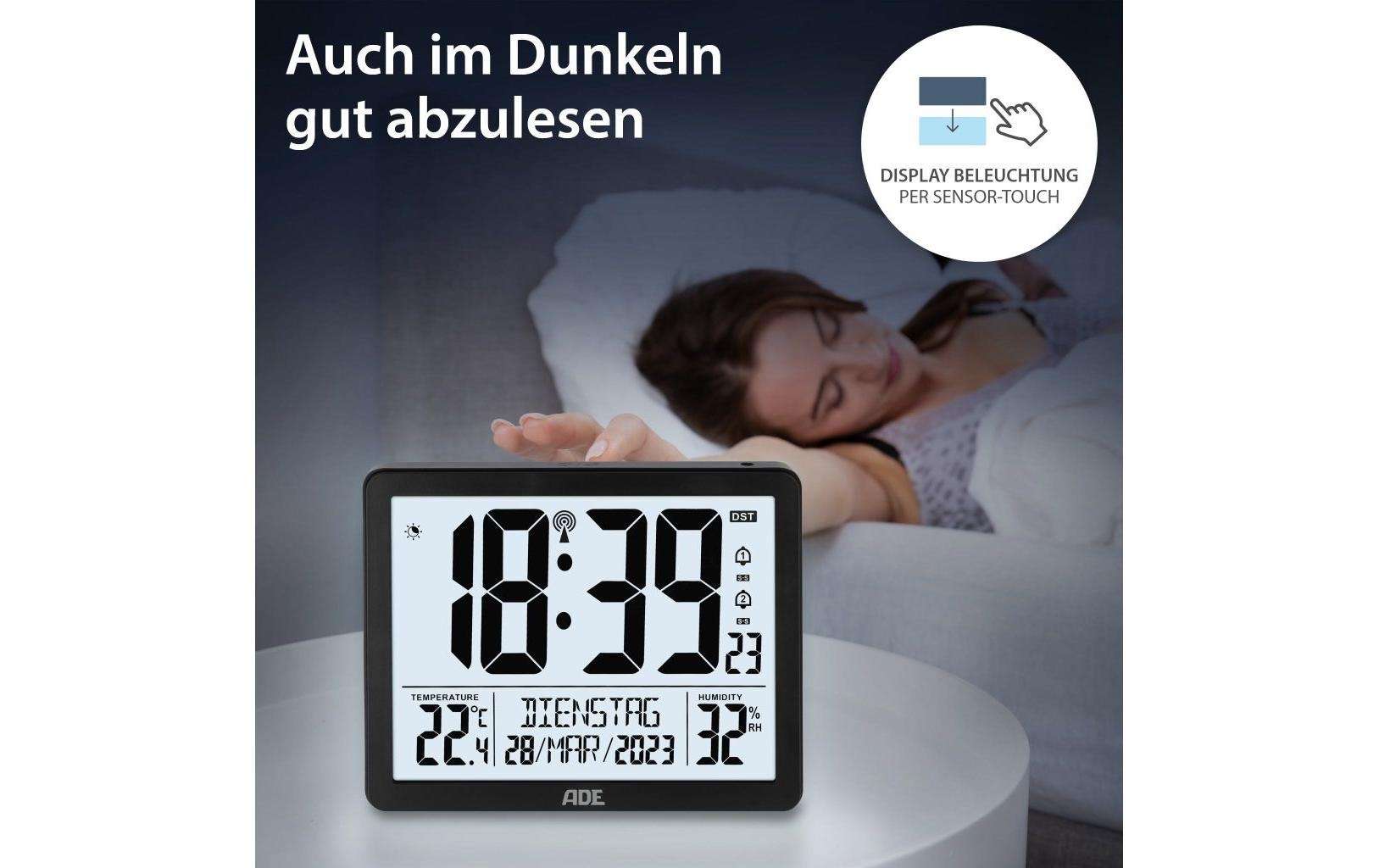 ADE Wanduhr »XL, Schwarz/Weiss«