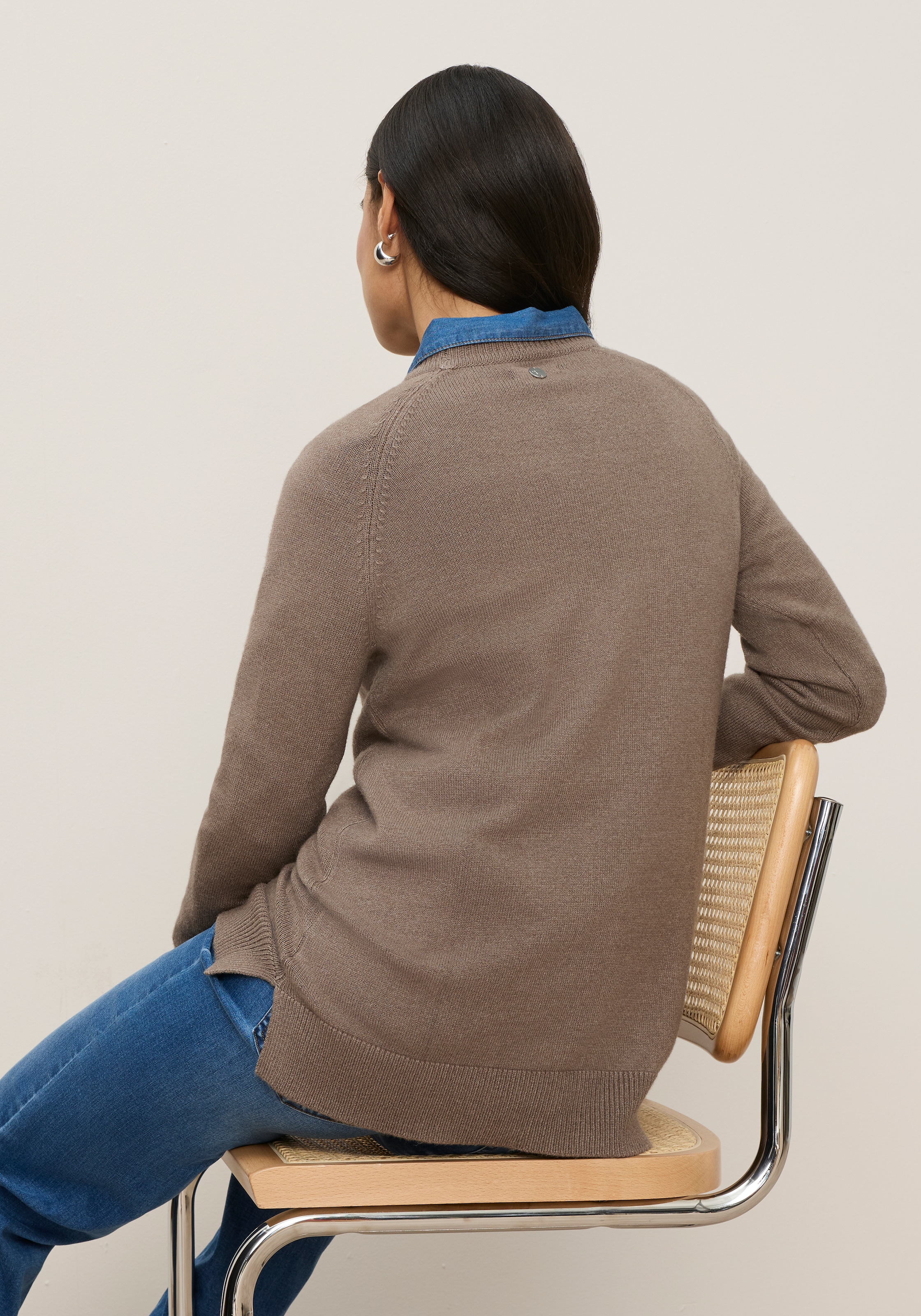 Tamaris Pull en tricot »mit Oversize-Passform« avec fentes latérales