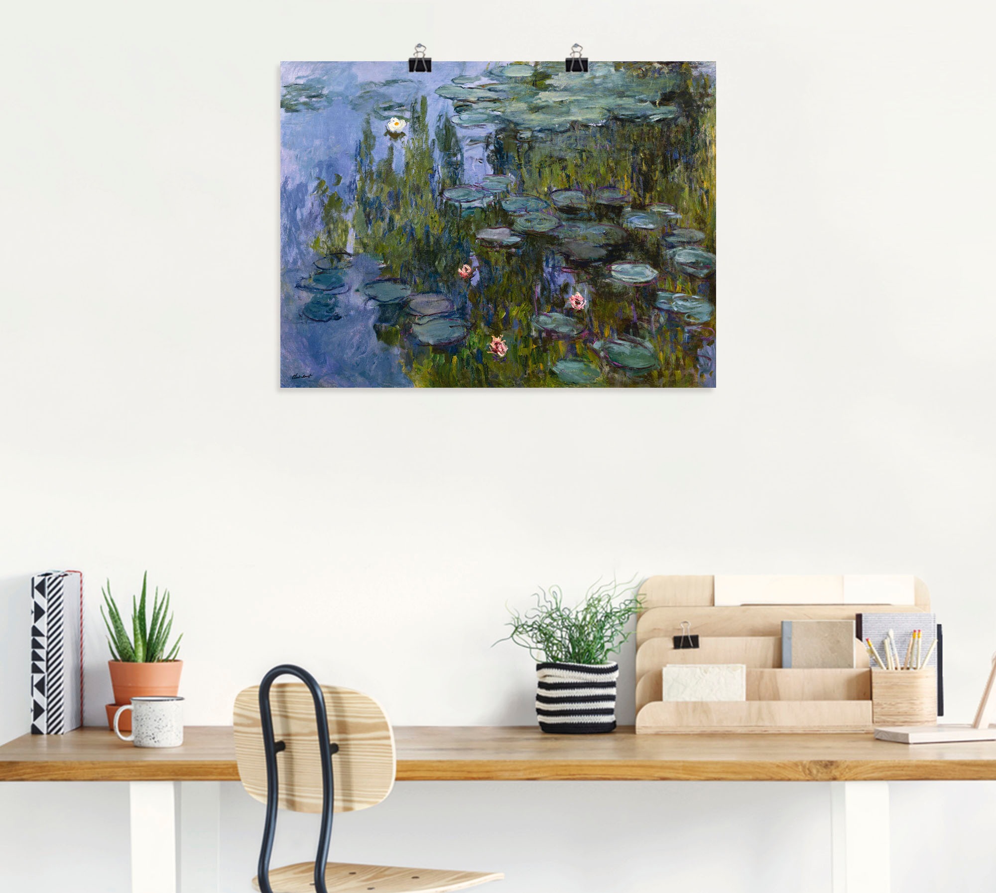 Artland Wandbild »Seerosen (Nympheas). 1918/1921.« Blumen 1 Stk. tlg. als Leinwandbild, Poster in verschied. Grössen