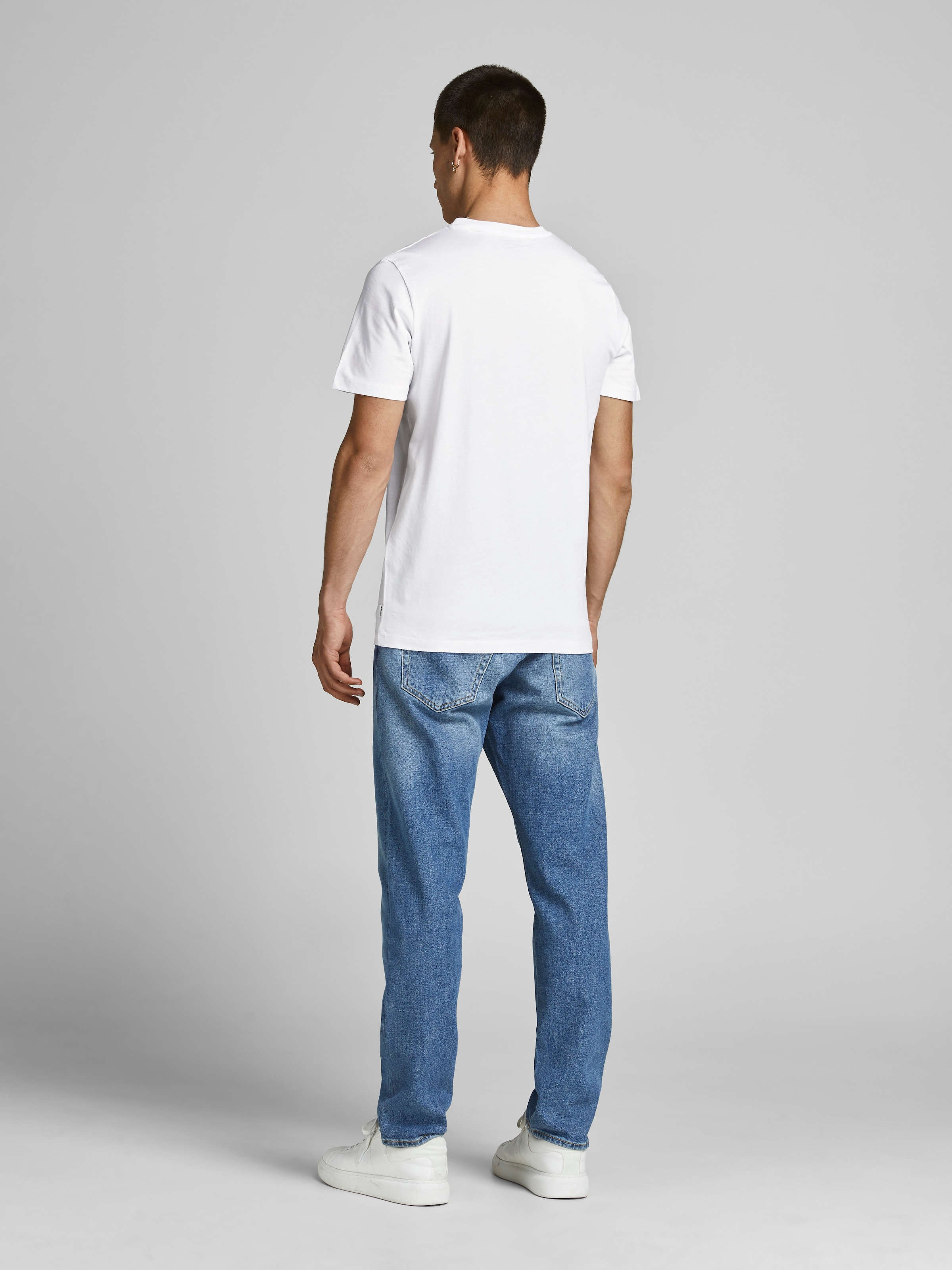 Jack & Jones Shirt à col rond »JJEORGANIC BASIC TEE SS O-NE 3PK MP NOOS« Paquet, 3