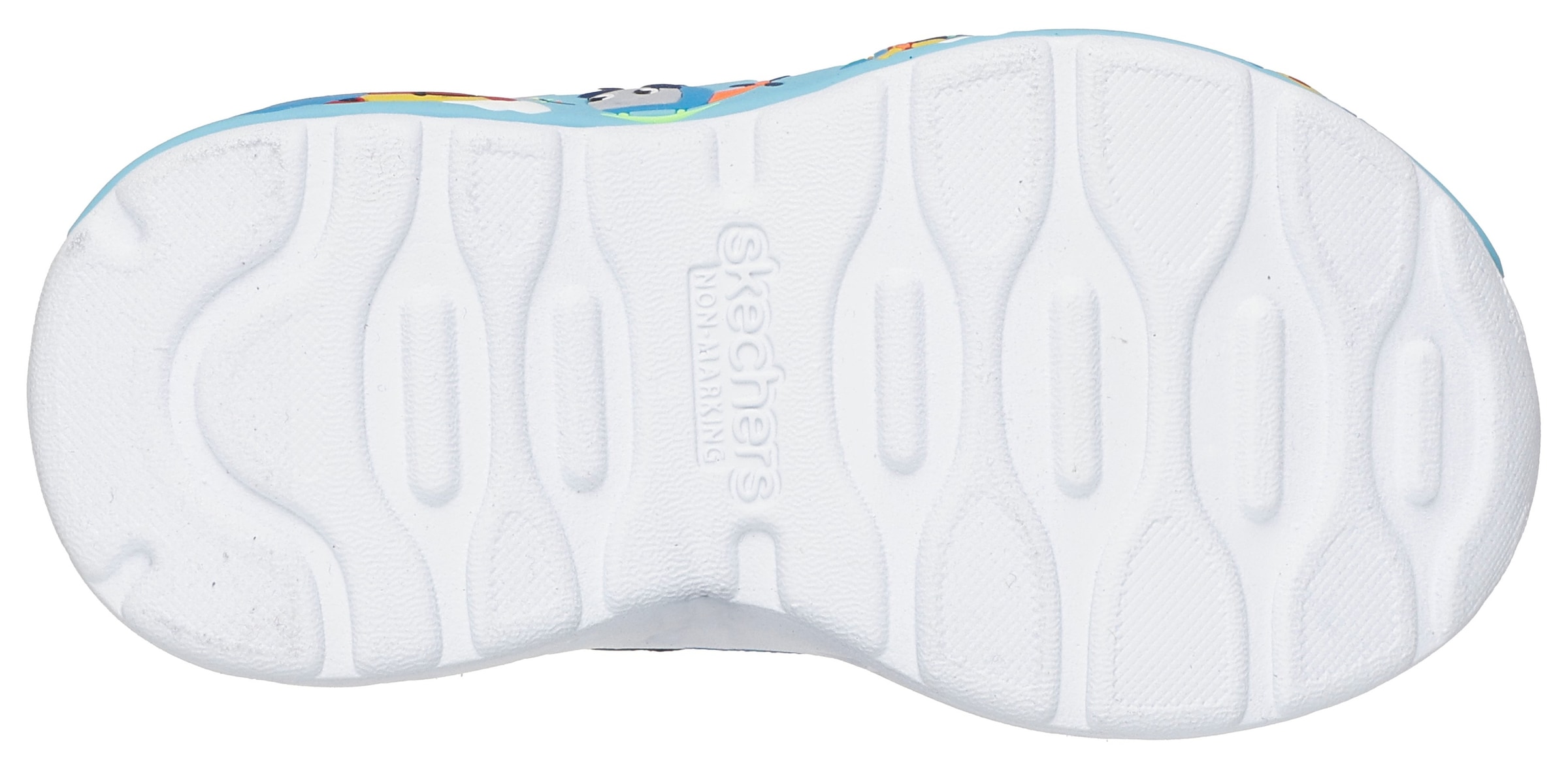 Skechers Lauflernschuh »PLAY SCENE«  Freizeitschuh mit bedruckter Sohle, Grössenschablone zum Download