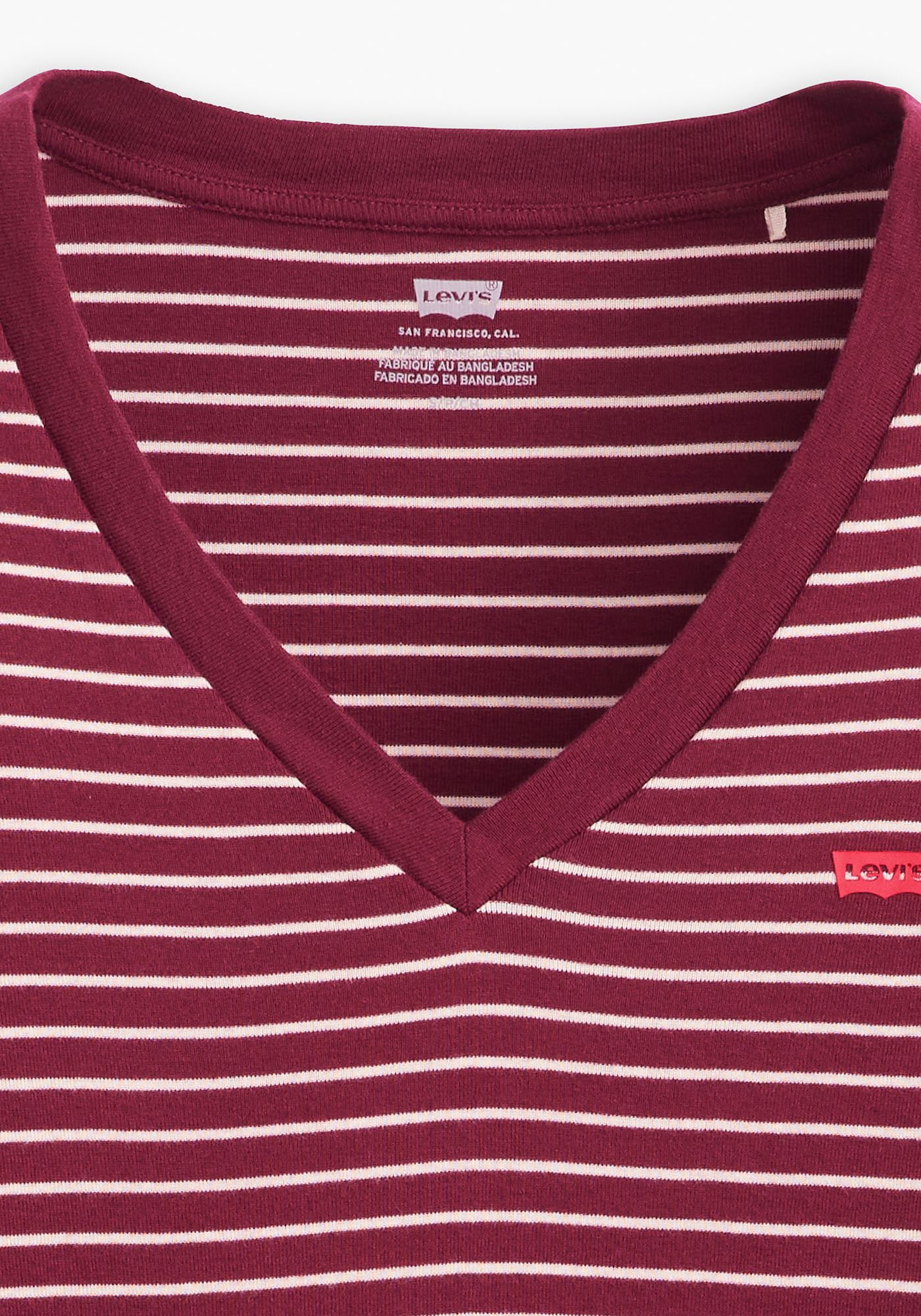 Levi's® Langarmshirt »ESSENTIAL HM LS VNECK«, mit Streifenmuster
