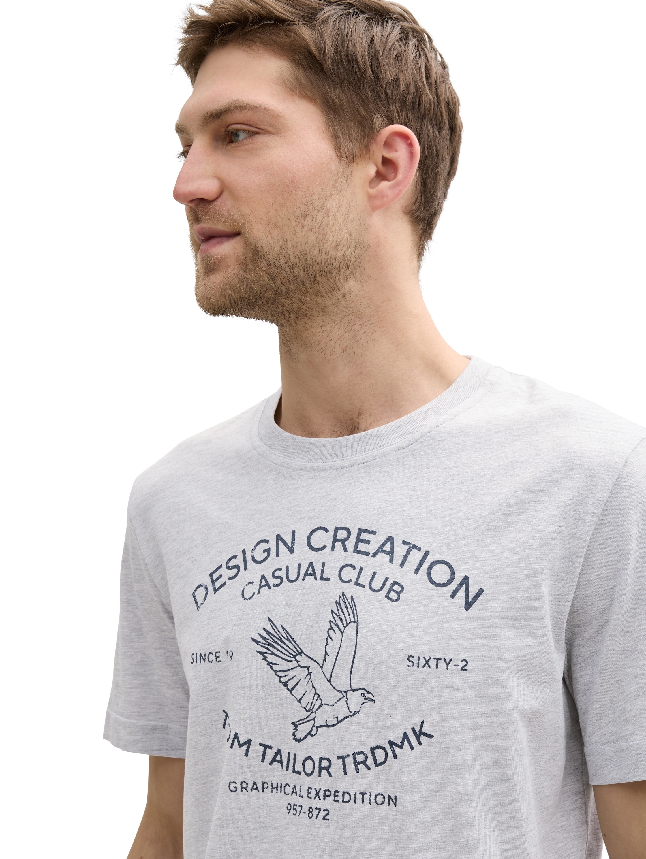 TOM TAILOR T-Shirt, (Packung, 2 tlg.), mit Frontprint