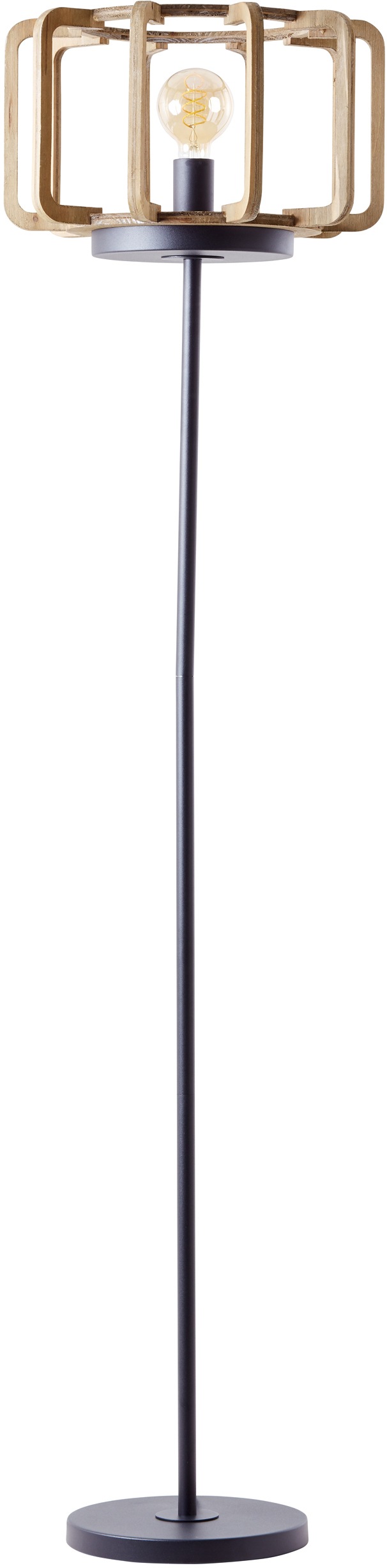 Image of GOODproduct Stehlampe »Yanna«, E27, 1 St., FSC zertifiziert, holz hell/schwarz bei Ackermann Versand Schweiz