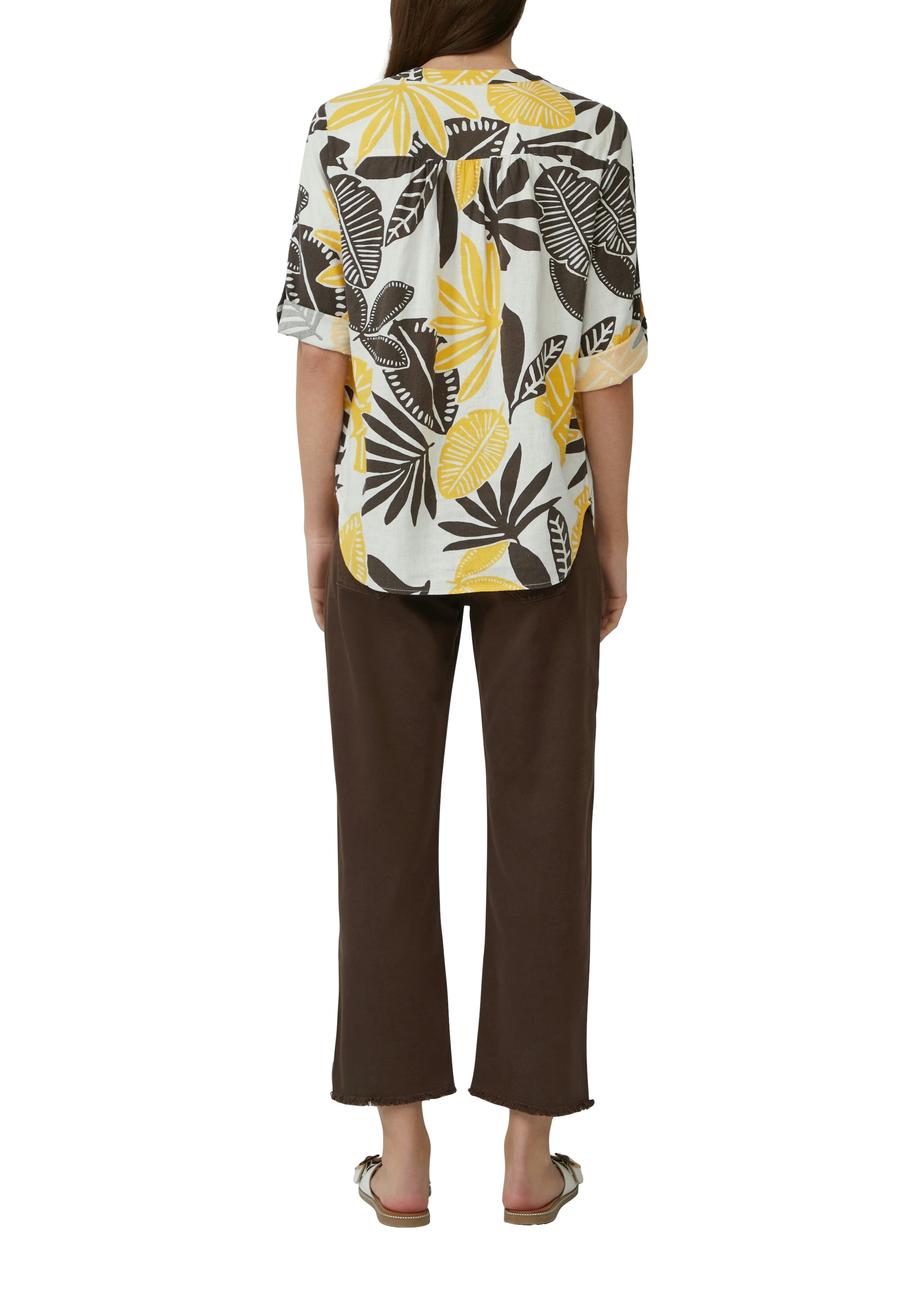 s.Oliver Blouse à pression à motif floral