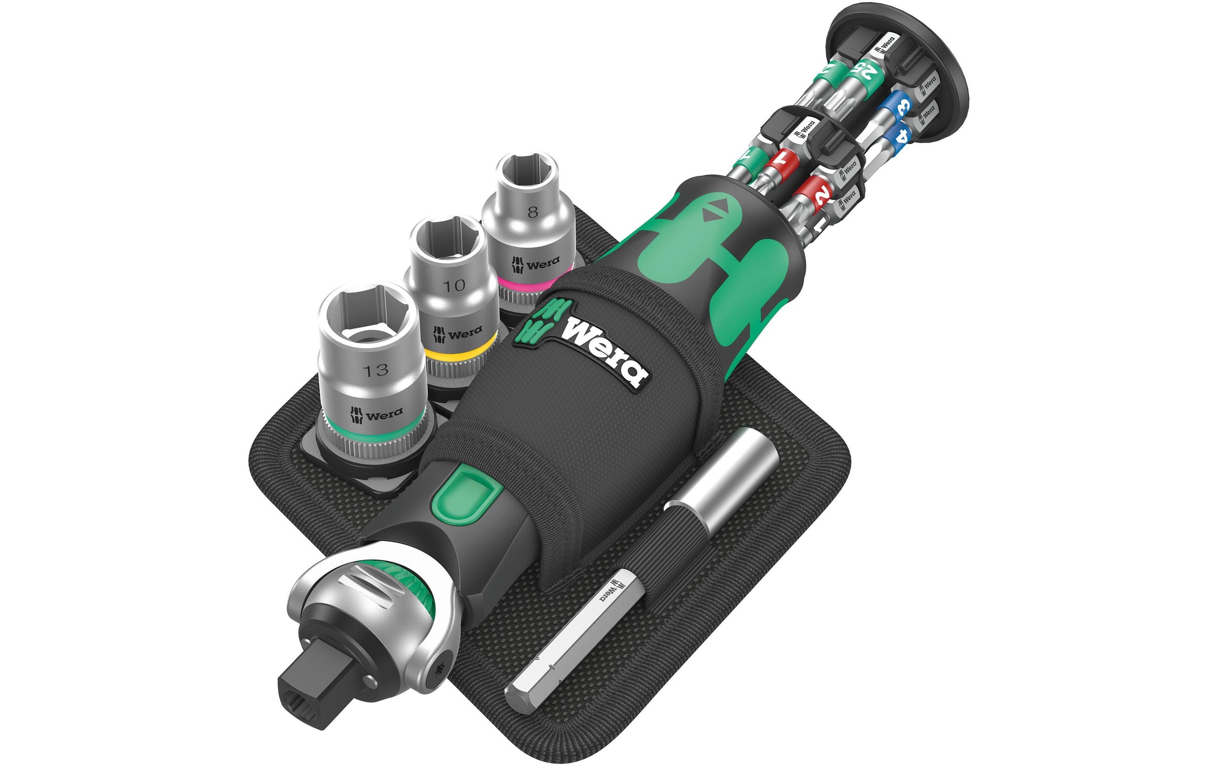 Image of Wera Ratsche "Wera 8009 Zyklop Pocket Set 2" 18 Stk. tlg.