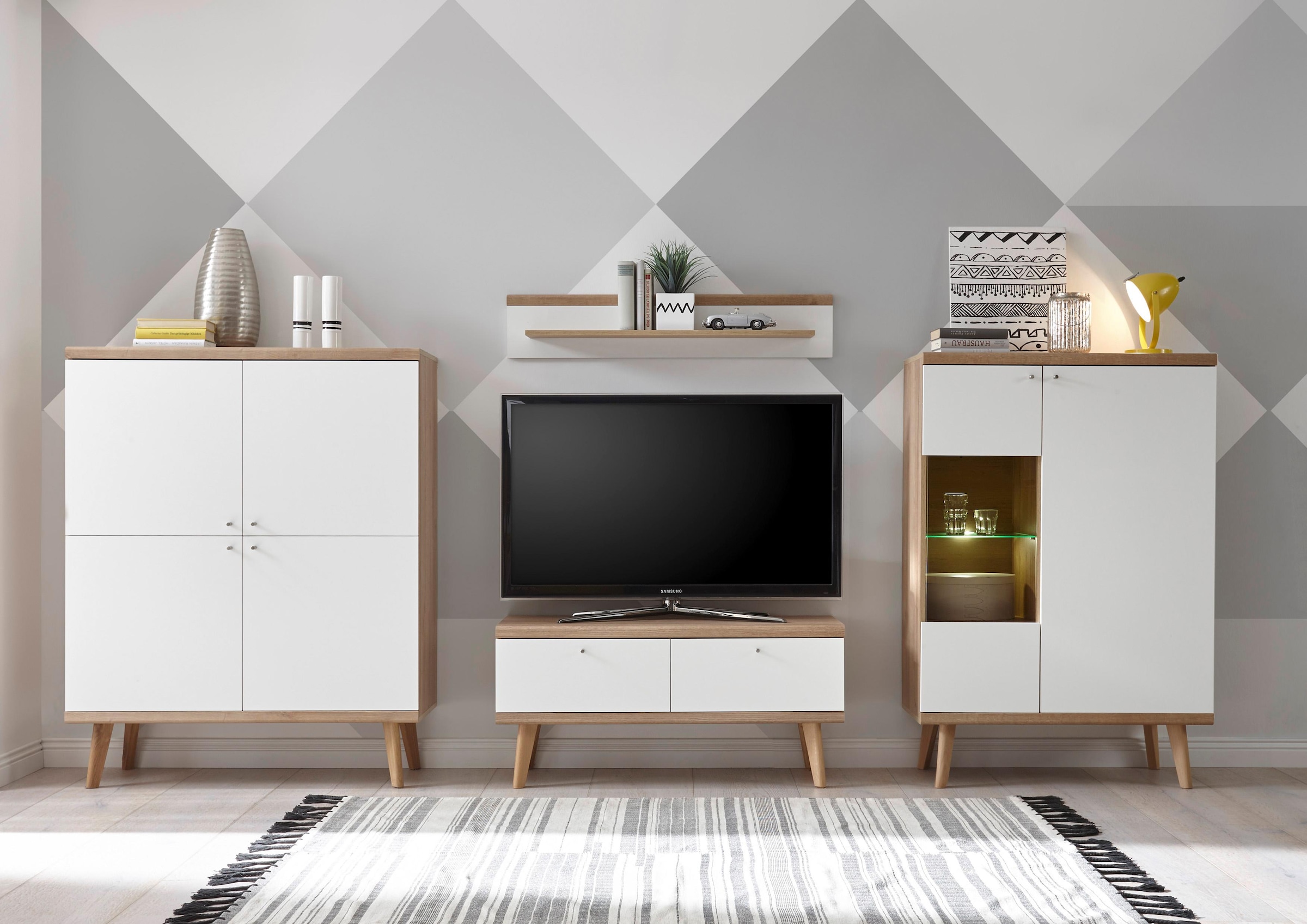 Image of Home affaire Wohnwand "Merle" Set, 4 Stk. tlg.