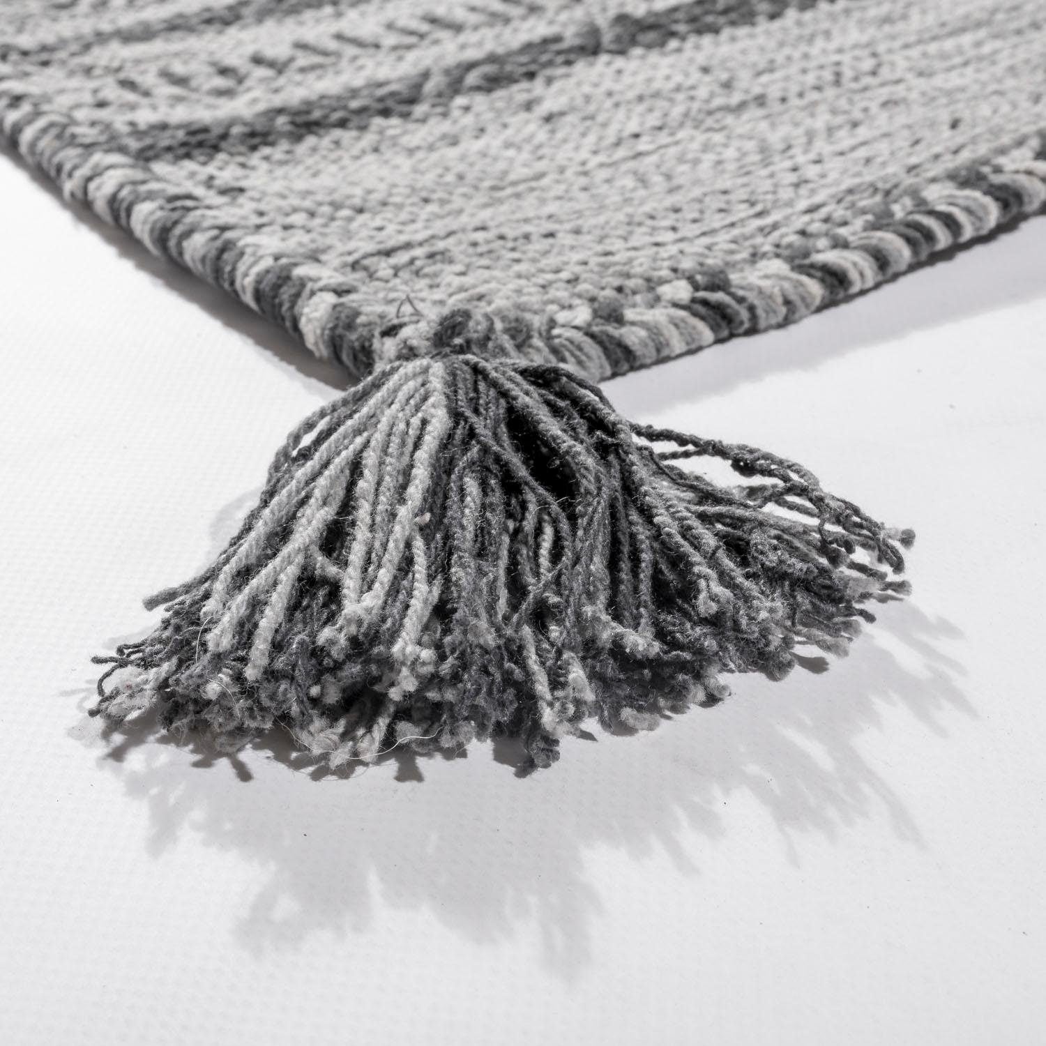 Paco Home Teppich »Kilim 217«, rechteckig, 12 mm Höhe, handgewebter Wendeteppich, reine Baumwolle, gestreift, Wohnzimmer
