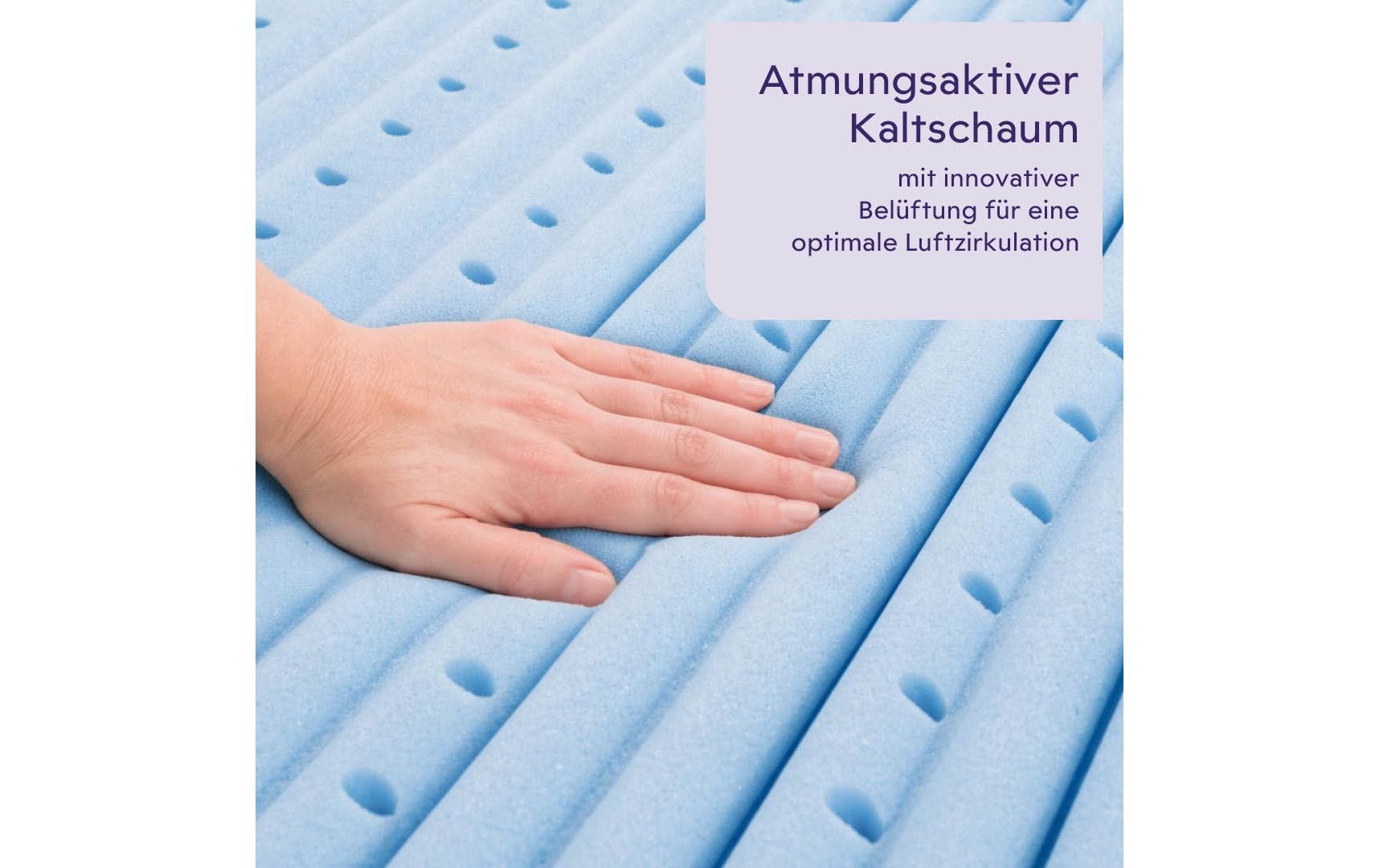 Träumeland Komfortschaummatratze »Turin, Naturfaser« 20 cm hoch 1 Stk. tlg. Erwachsenenmatratze mit 7-Zonen-Komfortschnitt