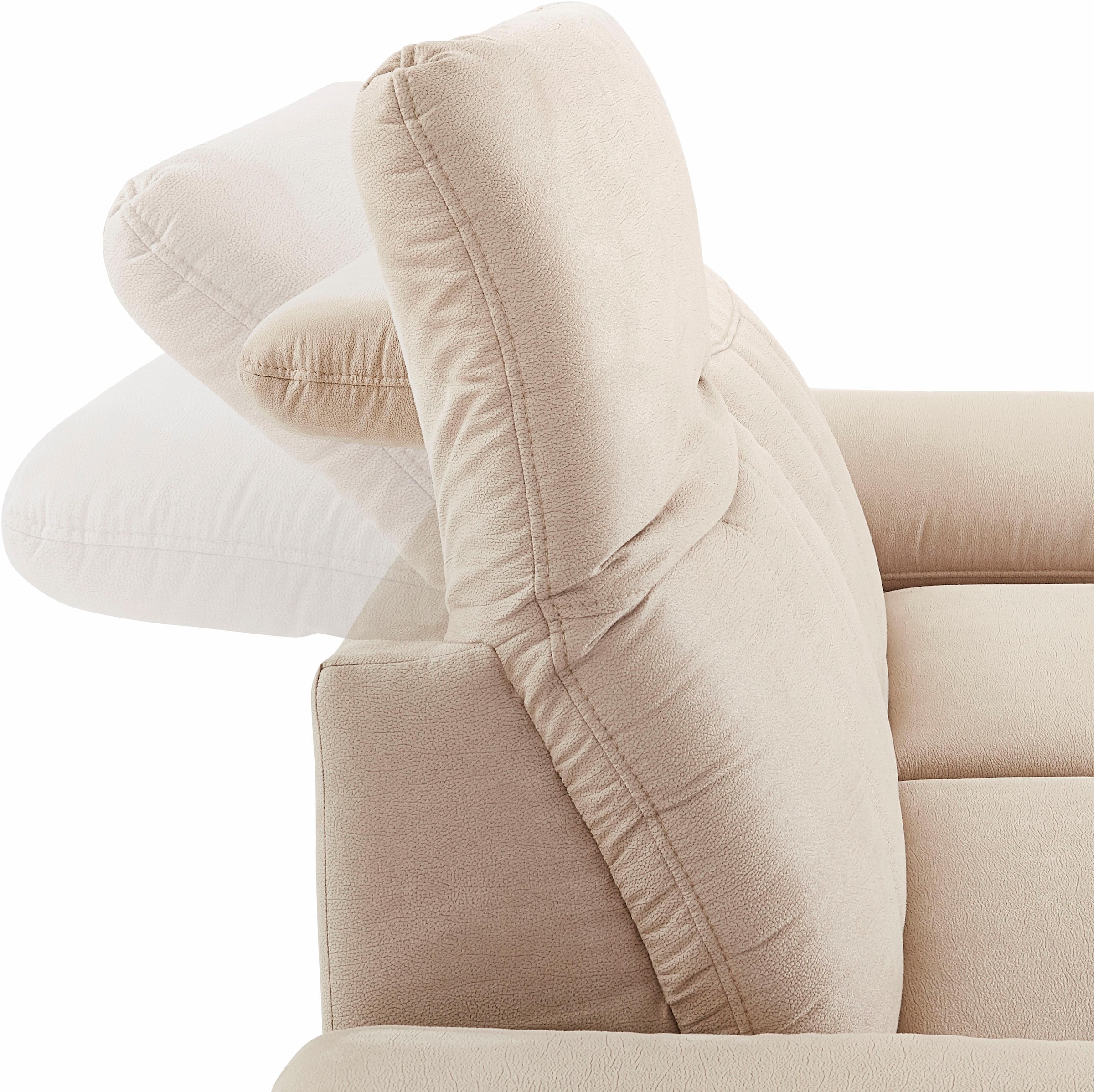 DOMO collection 2,5-places »Milan inklusive komfortablen Federkern für mehr Sitzkomfort« mit Rückenverstellung