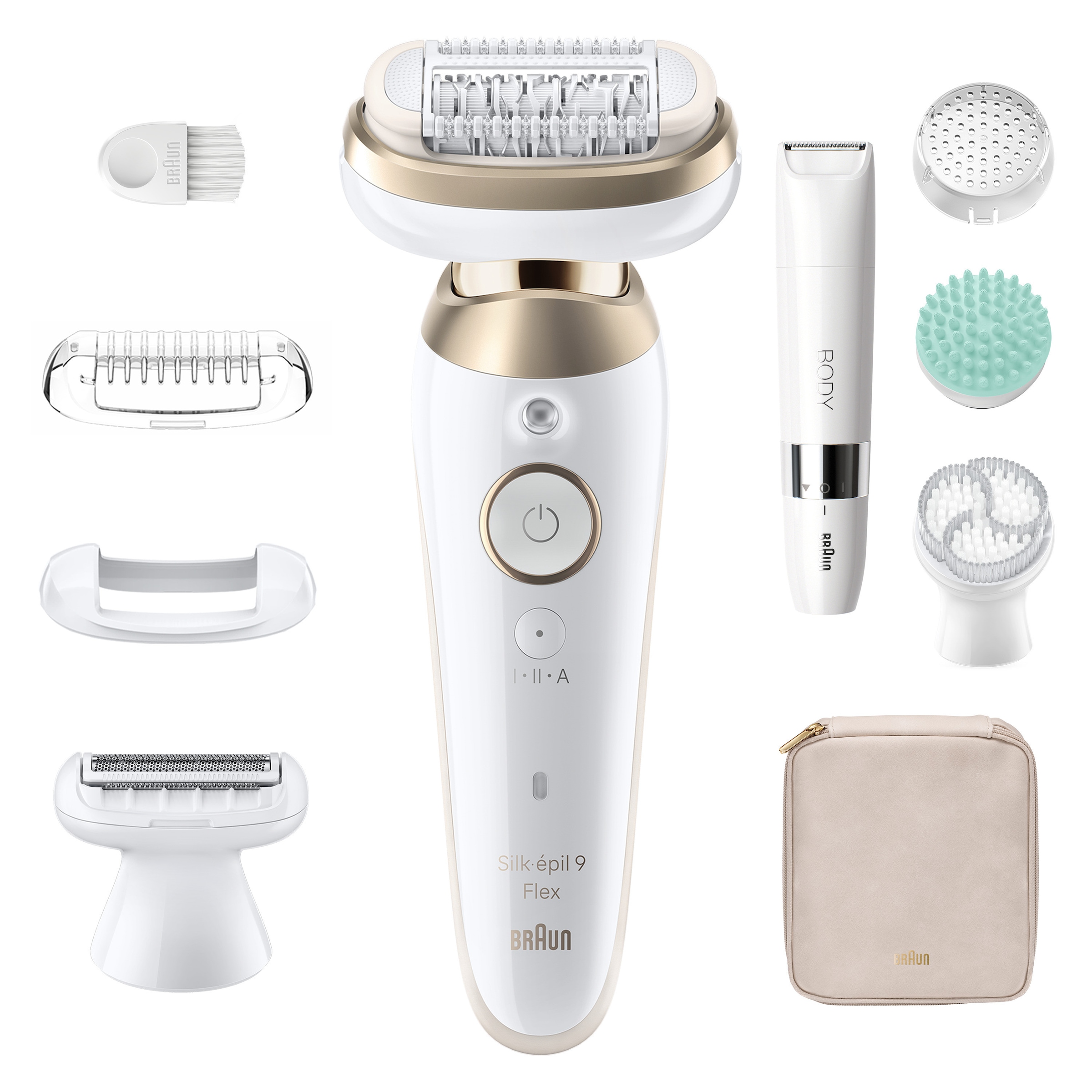 Braun Épilateur »Silk-épil 9 SES9-481 3D« Wet & Dry, All-in-One Set, 360° flexibler Kopf, mit Körpertrimmer