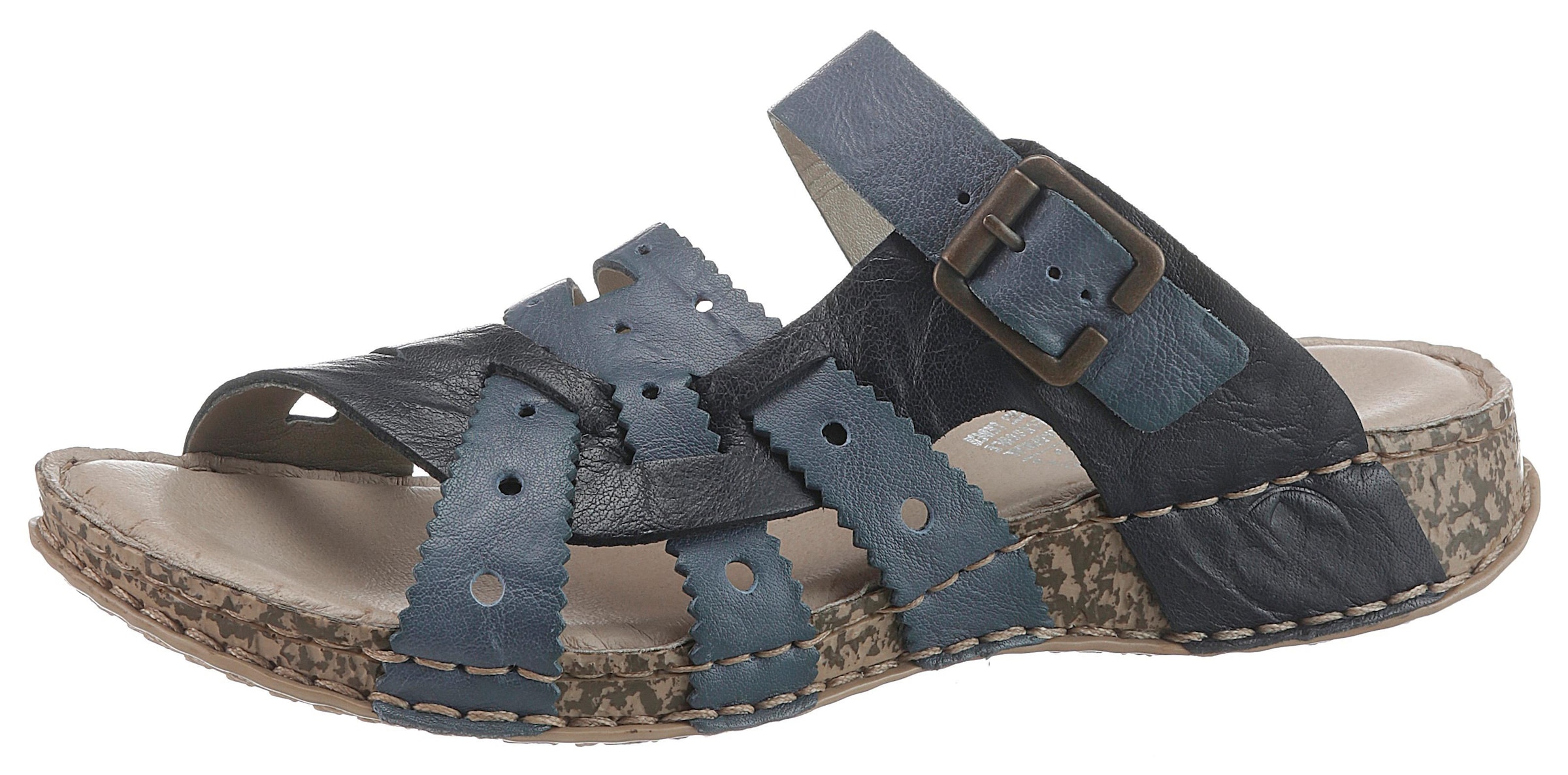 Image of Rieker Pantolette, mit Ziersteppung bei Ackermann Versand Schweiz