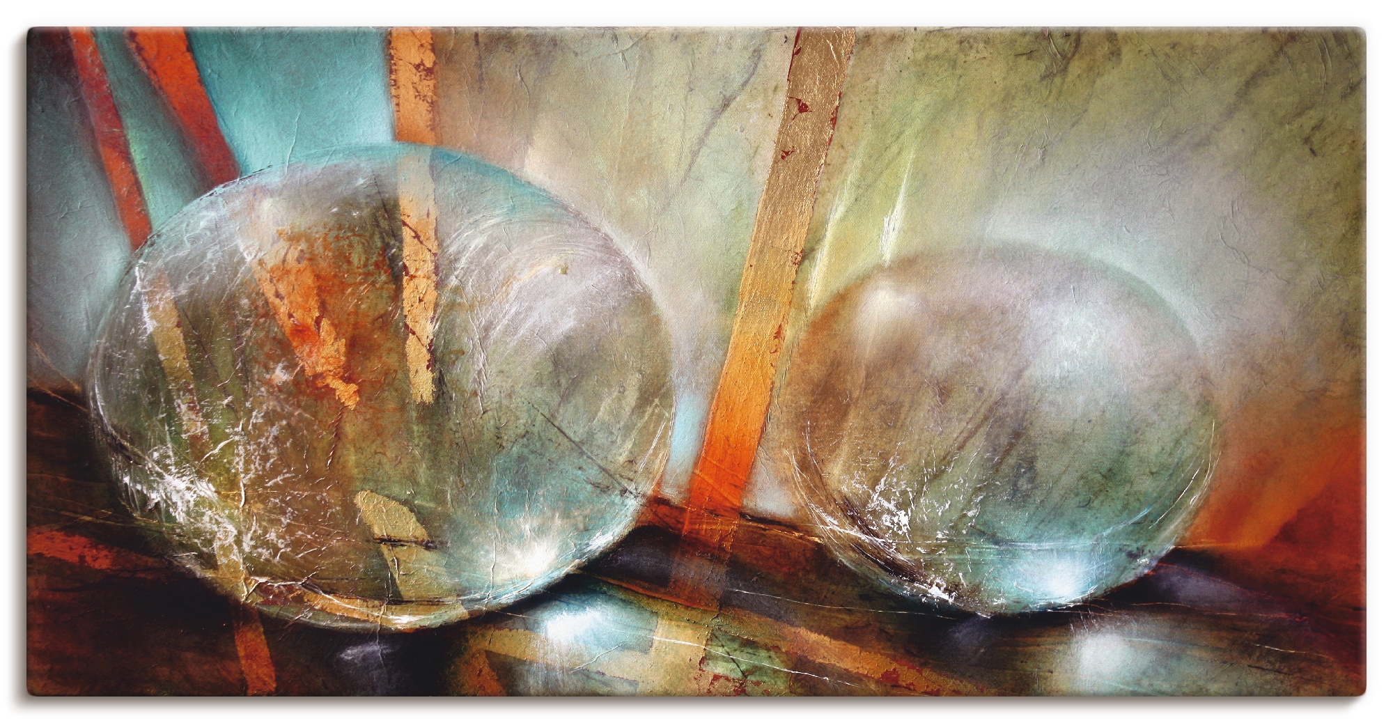 Image of Artland Leinwandbild "Lichtfänger" Gegenstandslos 1 Stk. tlg. auf Holzrahmen gespannt