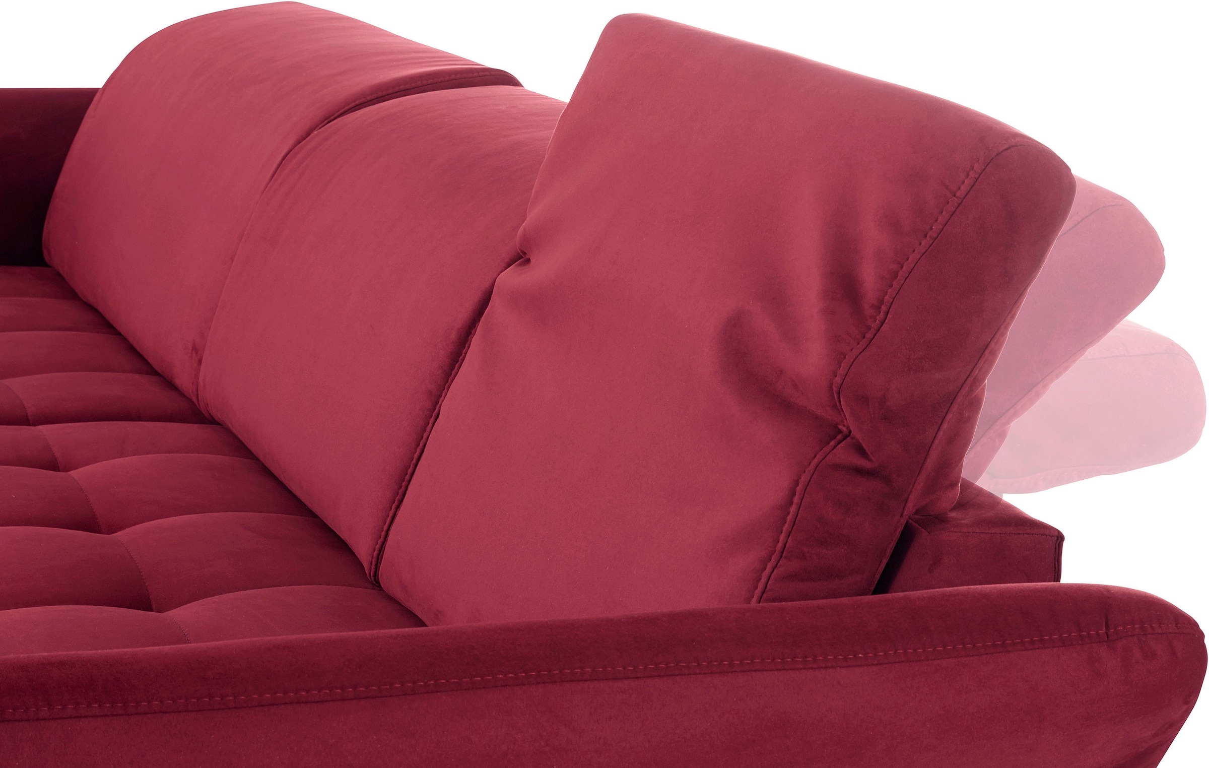 INOSIGN Ecksofa »Fresh L-Form« Federkern, wahlweise Kopfteilverstellung und motorischer Vorziehsitz