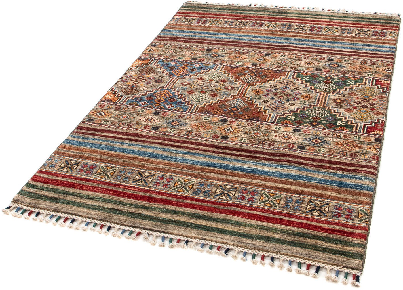 Image of morgenland Orientteppich »Ziegler - 153 x 102 cm - mehrfarbig«, rechteckig, 6 mm Höhe, Wohnzimmer, Handgeknüpft, Einzelstück mit Zertifikat bei Ackermann Versand Schweiz