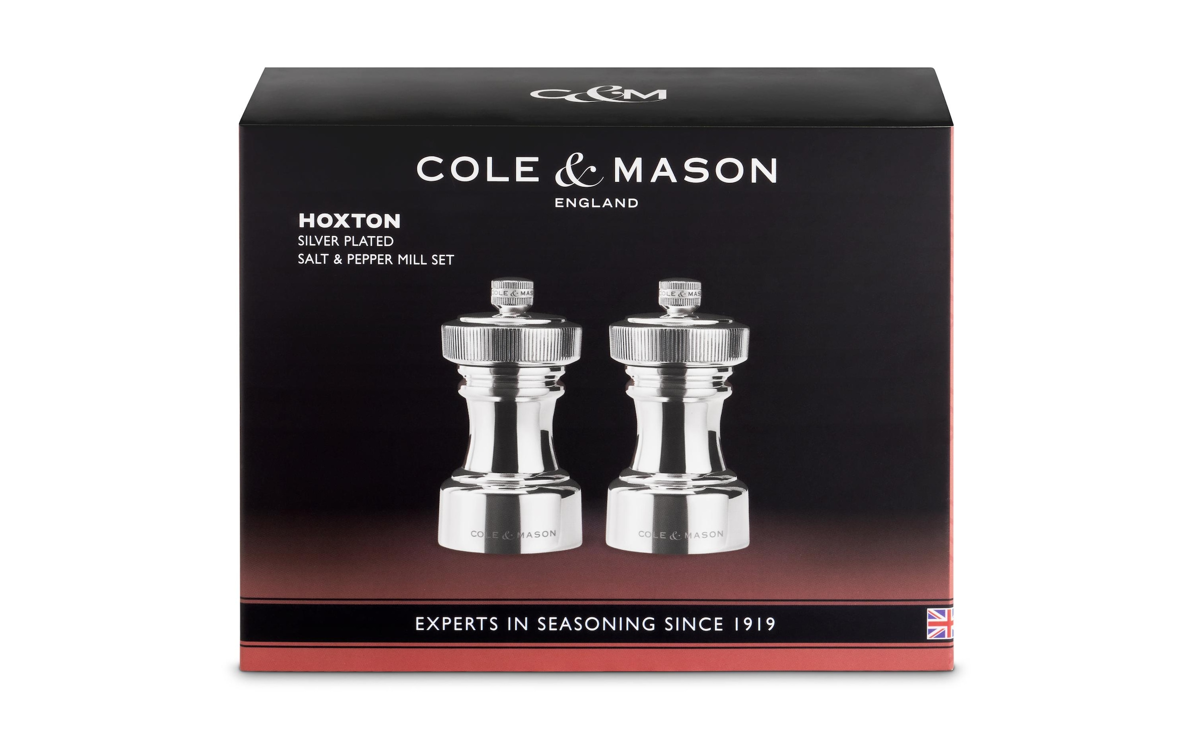 Cole & Mason Salz-/Pfeffermühle »Hoxton 2 x 10,4 cm« Versilbertes Salz- und Pfeffermühlen-Set