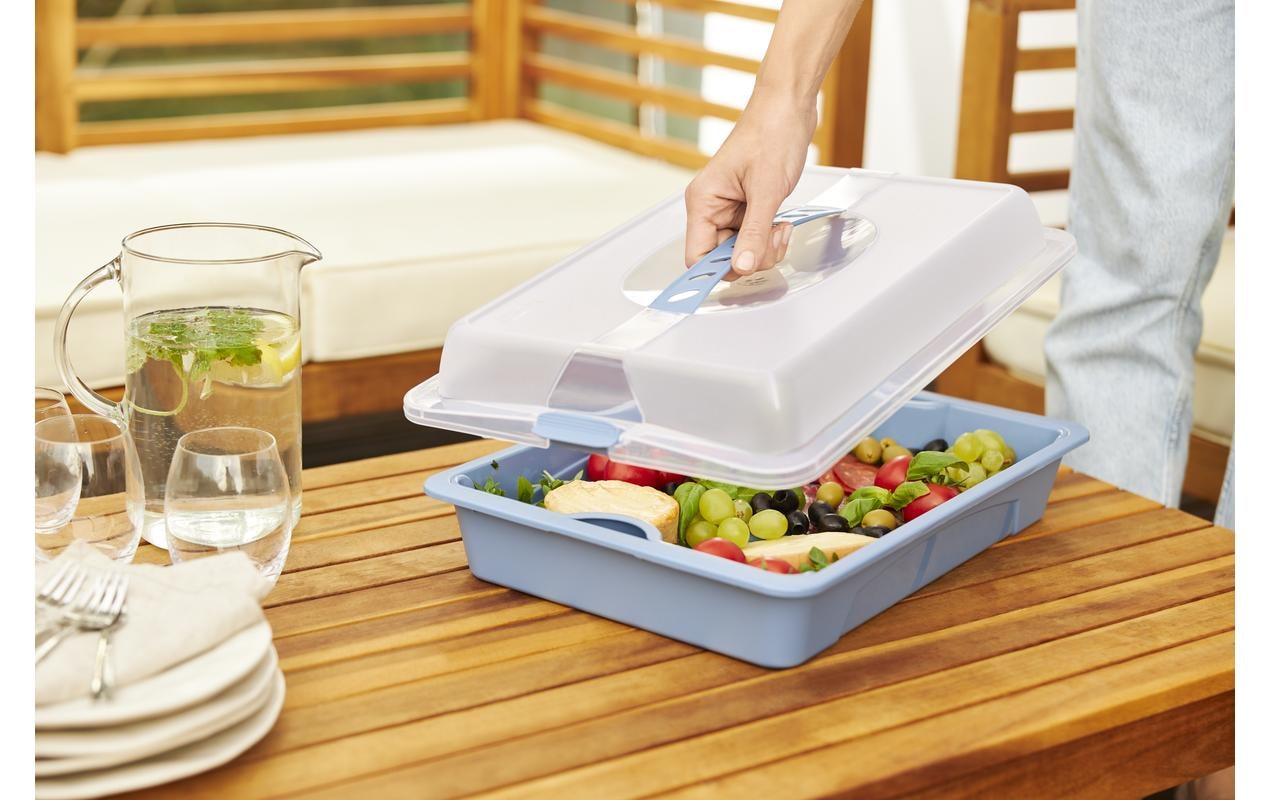 ROTHO Tortenplatte »Cool & Fresh Blau/Transparent«