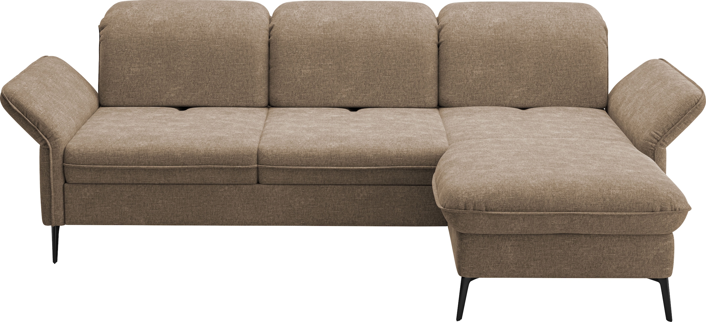 sit&more Ecksofa »Emely, inkl. Sitztiefenverstellung«, wahlweise mit Bettfunktion,Bettkasten,Kopf- & Armteilverstellung