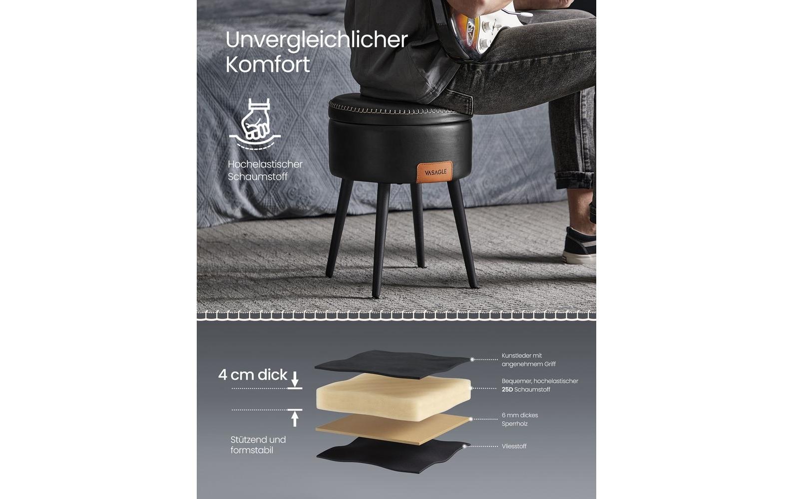 VASAGLE Hocker »32 cm«